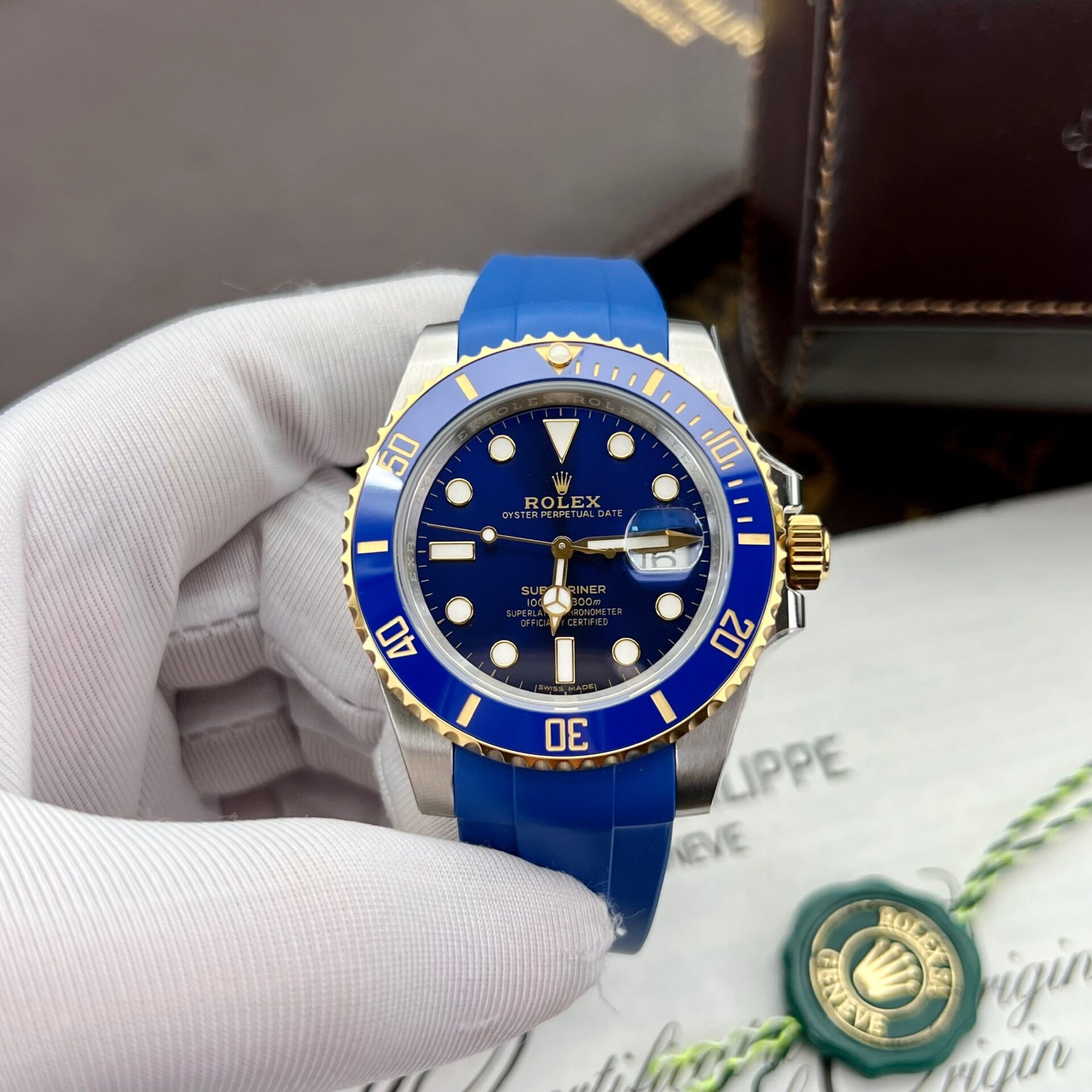 Rolex Submariner Replica Watches Blue Dial Clean Factory 40mm