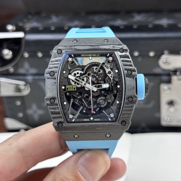 Richard Mille RM35-02 Custom Full Carbon Case Blue BBR 44mm