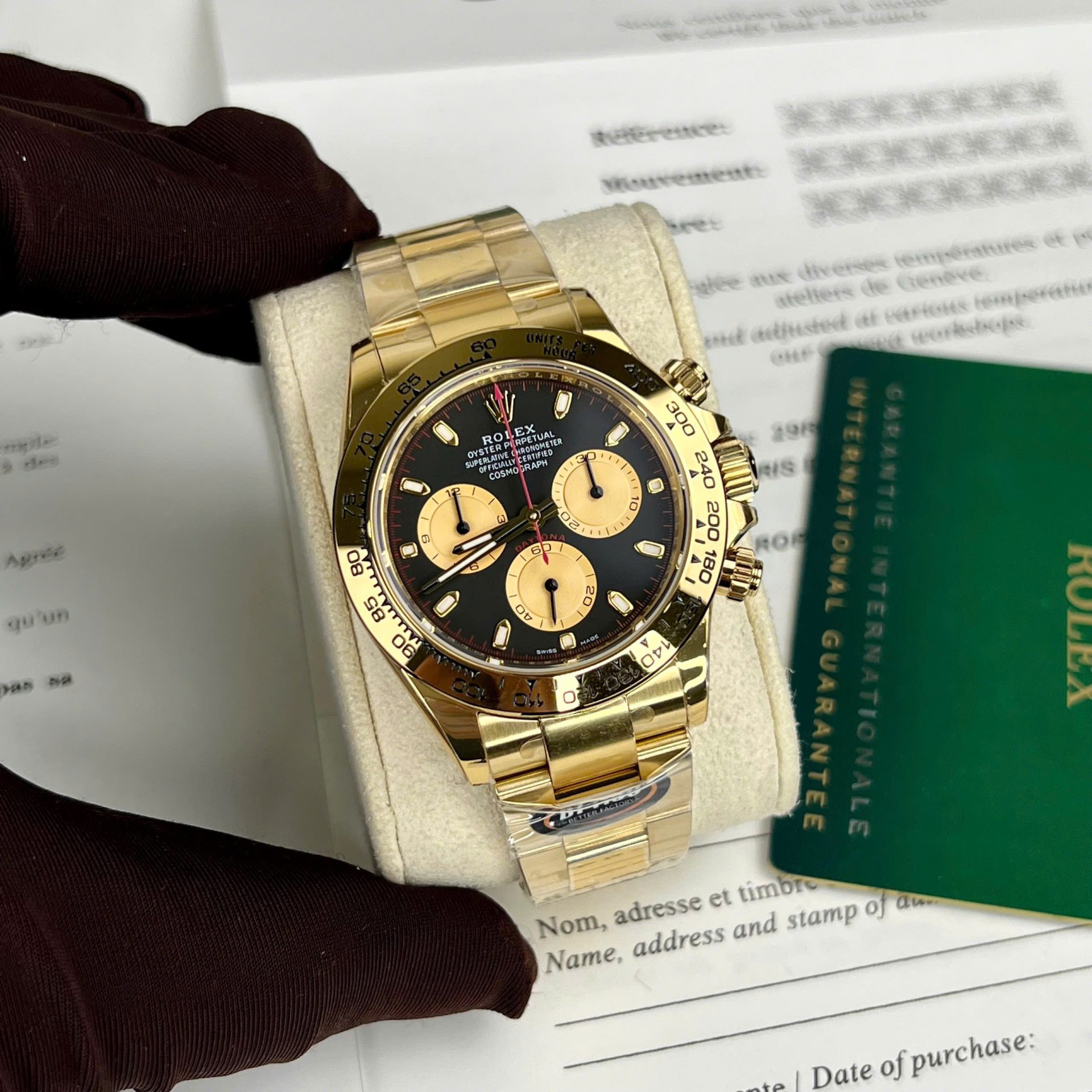 Rolex Daytona Replica 11 Watch Black Dial BT Factory 40mm