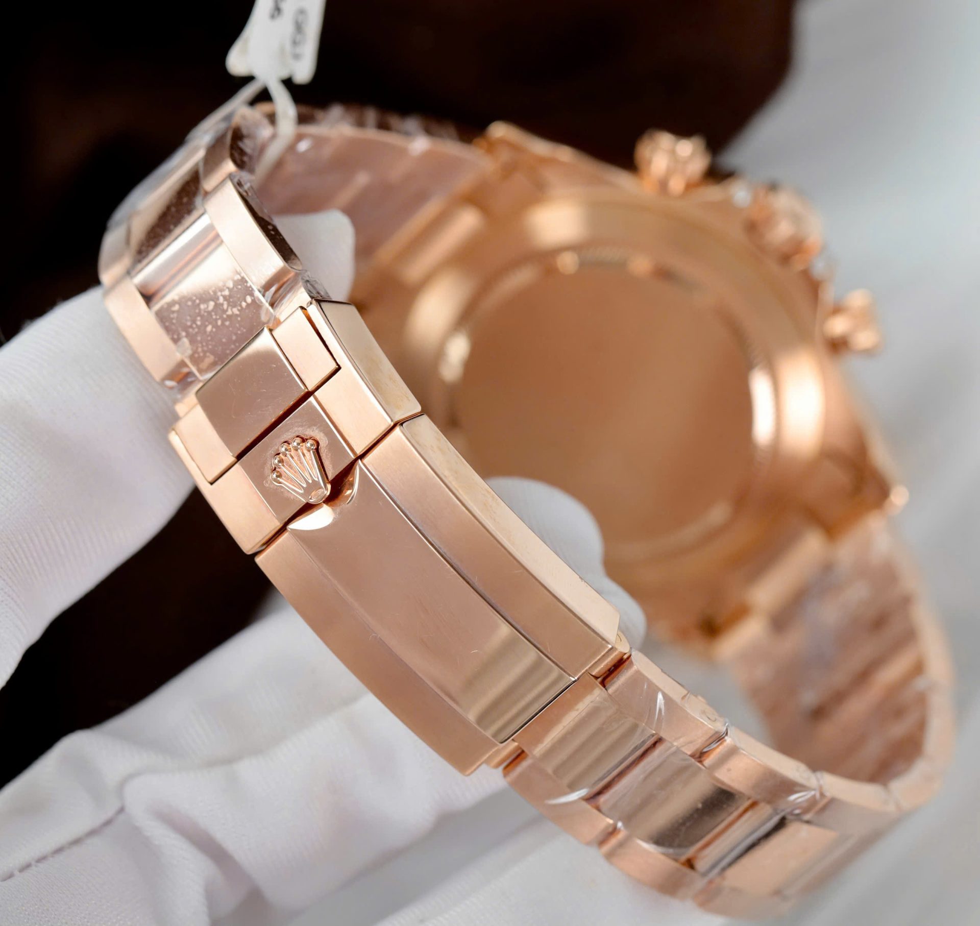 Rolex Daytona Rainbow 116595 Best Replica Watch Gold Wrapped + Moissanite Diamonds 40mm