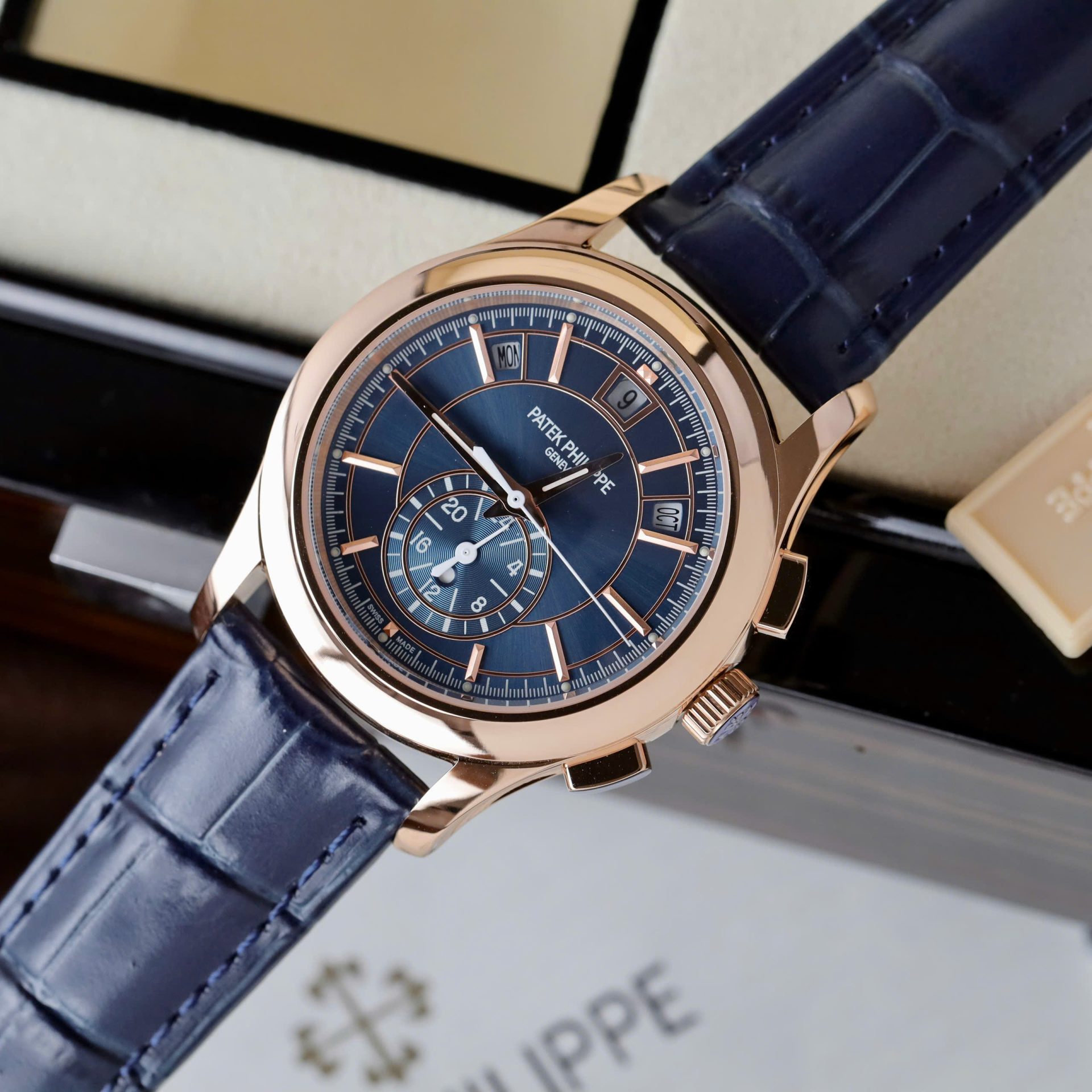 Patek Philippe Complications 5905R Chronograph Best Replicas Blue Dial 41mm