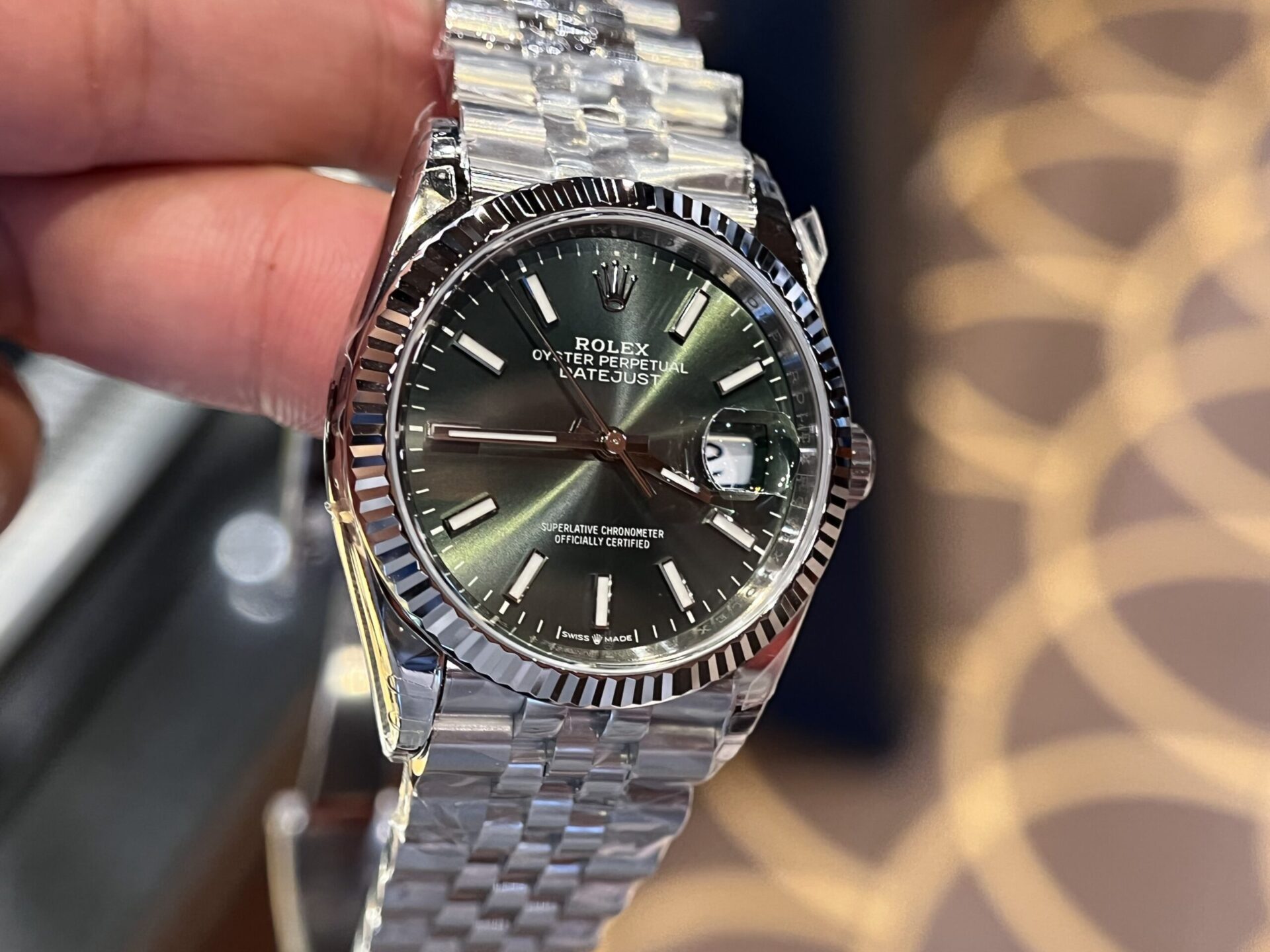 Rolex Replica Watch DateJust 126234 Green Dial VS Factory 36mm