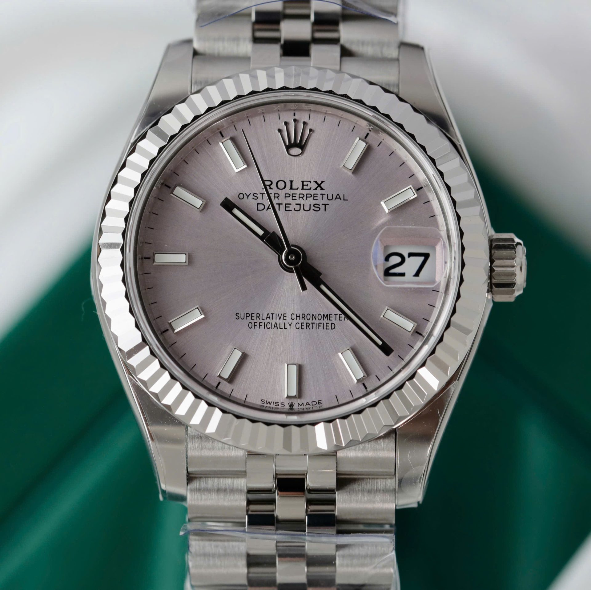 Rolex DateJust Replica Watches Sillver Dial Jubilee Strap THB Factory 31mm
