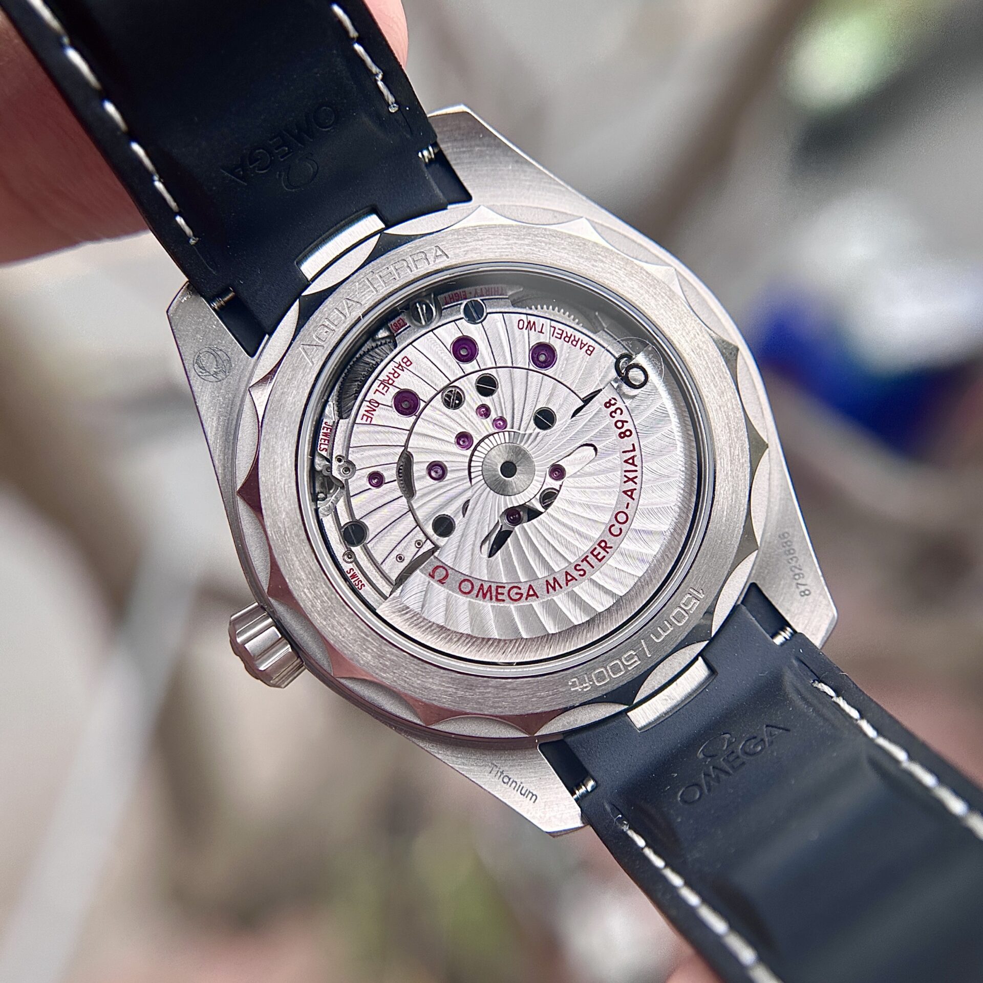 Omega Replica Watch Aqua Terra Worldtimer Gray Dial Rubber Strap VS Factory 43mm