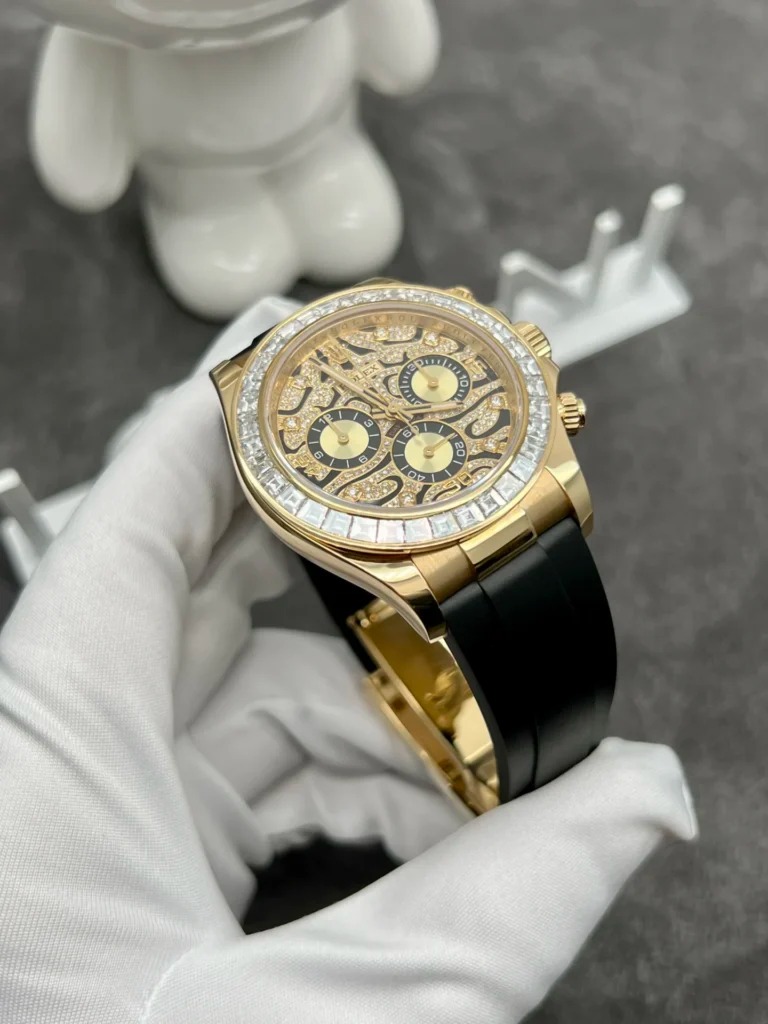 Rolex Solid Gold Watch and Diamonds Daytona 116588TBR Eye Of Tiger 40mm