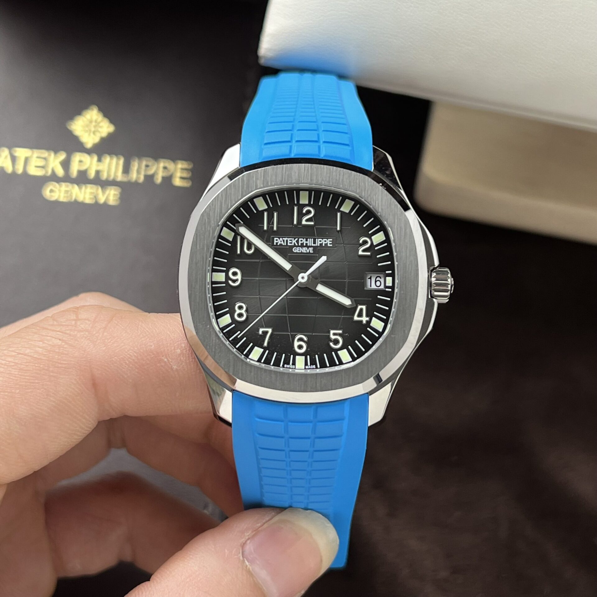 Patek Philippe Replica Watches 5167A Blue Rubber Strap 3K Factory 40mm