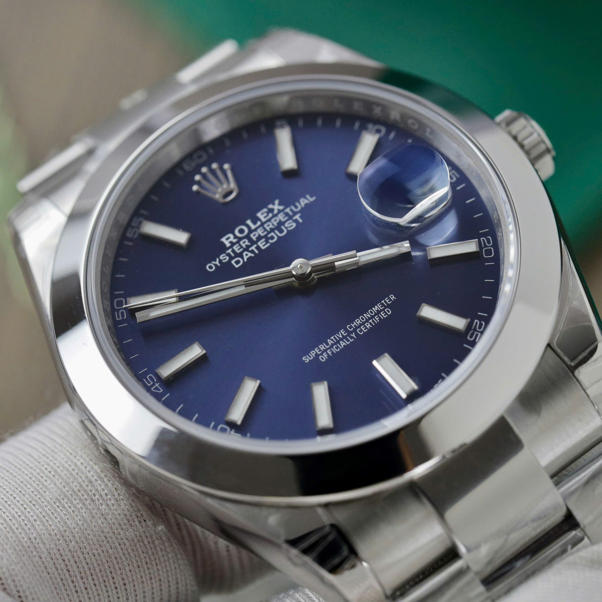 Rolex DateJust 126300 Replica Watches Dial Blue Oyster Strap VS Factory 41mm