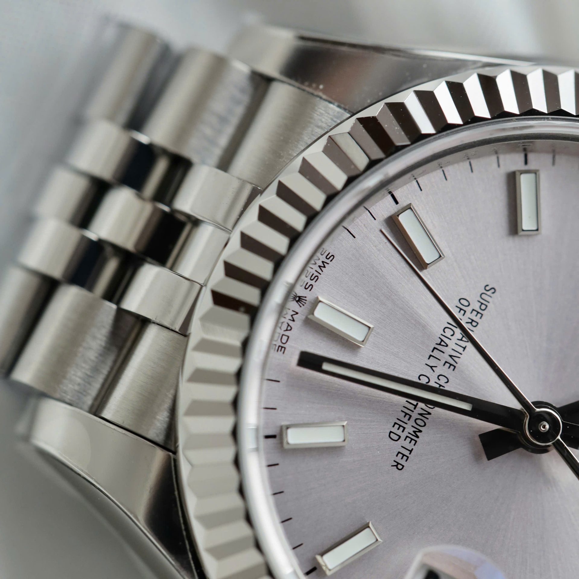Rolex DateJust Replica Watches Sillver Dial Jubilee Strap THB Factory 31mm