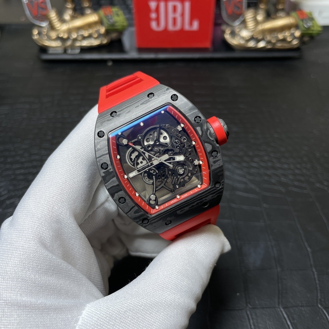 Richard Mille RM055 Carbon NTPT Replica 1:1 Watch Red BBR 45mm