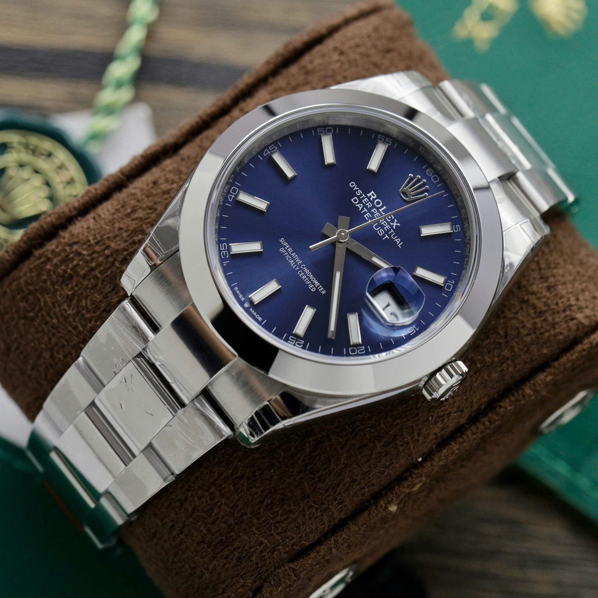 Rolex DateJust 126300 Replica Watches Dial Blue Oyster Strap VS Factory 41mm