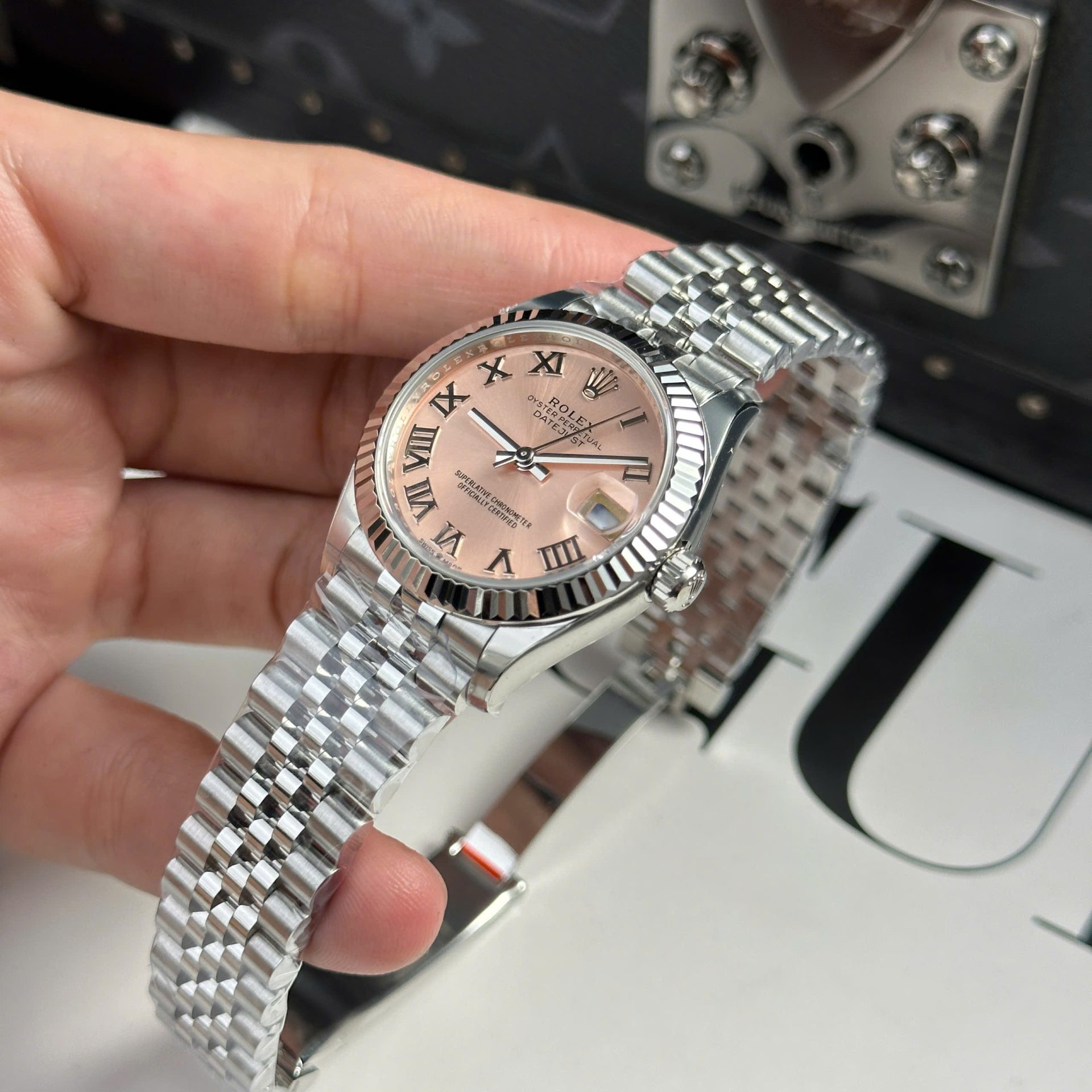 Rolex DateJust Replica Watch Women Dial Pink Automatic Movement THB Factory 31mm