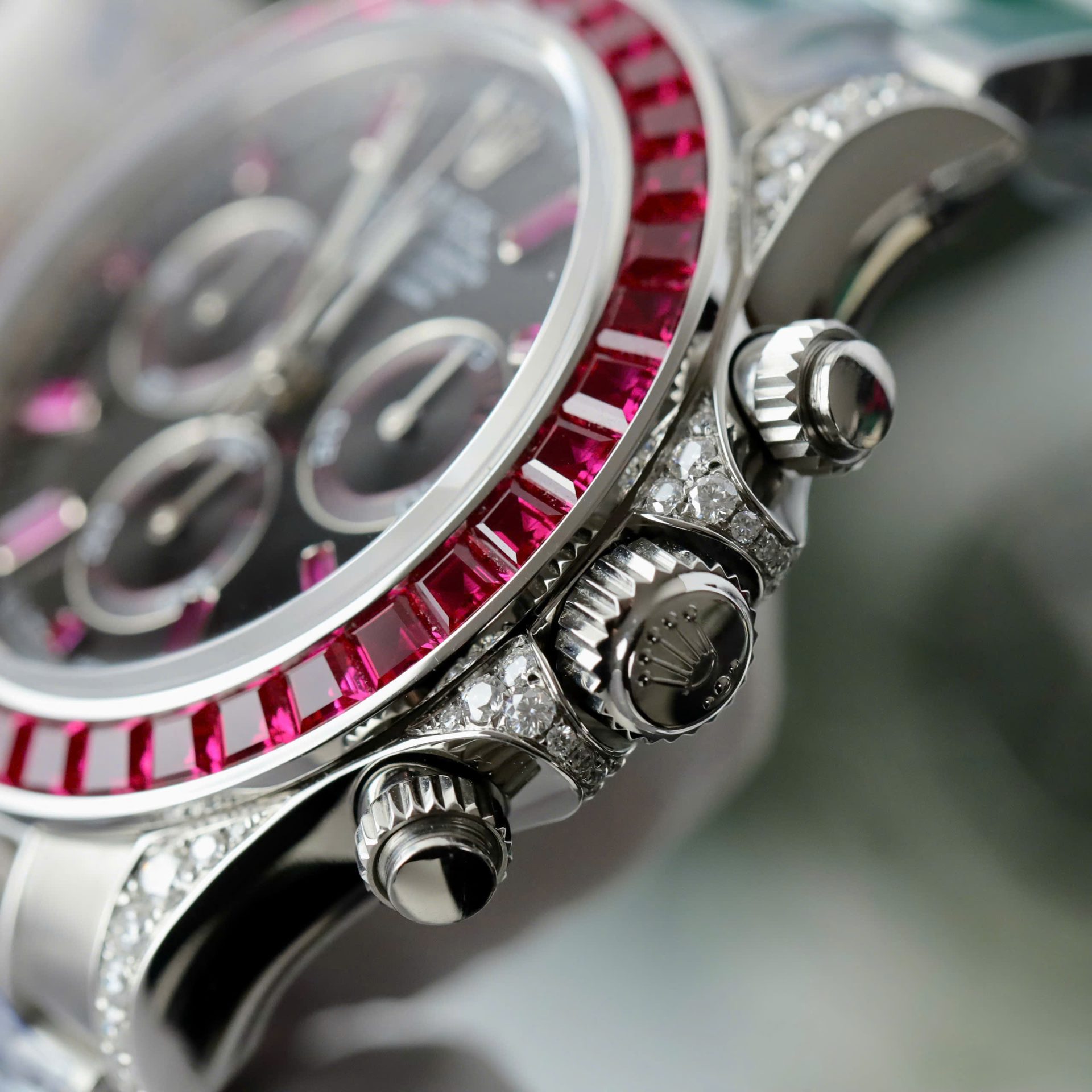 Rolex Best Replica Watch Daytona 126599TRU Custom Ruby Red Baguette 40mm