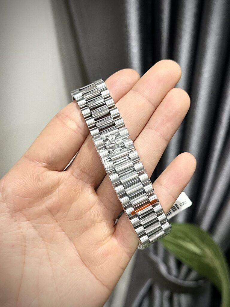 Rolex Day-Date Replica Watch Ice Blue Dial Number Pile Arabic GM Factory 40mm