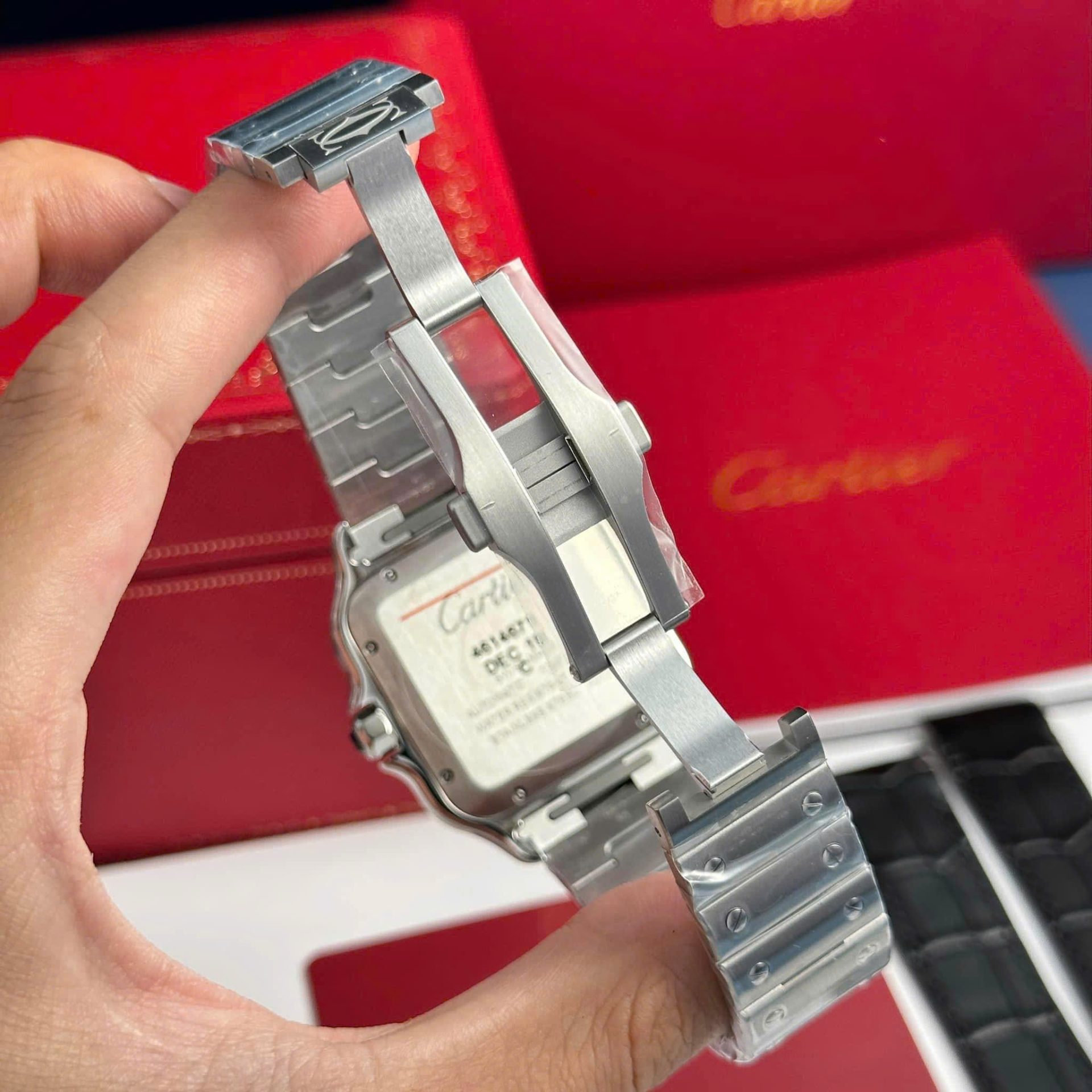 Cartier Santos WSSA0064 Replica Watch Brown Dial BV Factory 39.8mm