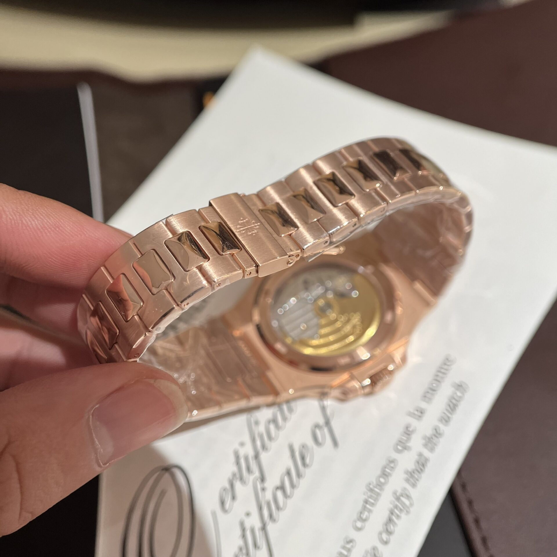Patek Philippe Replica Watch Nautilus 5723 Gold Wrapped Moissanite Diamonds 40mm