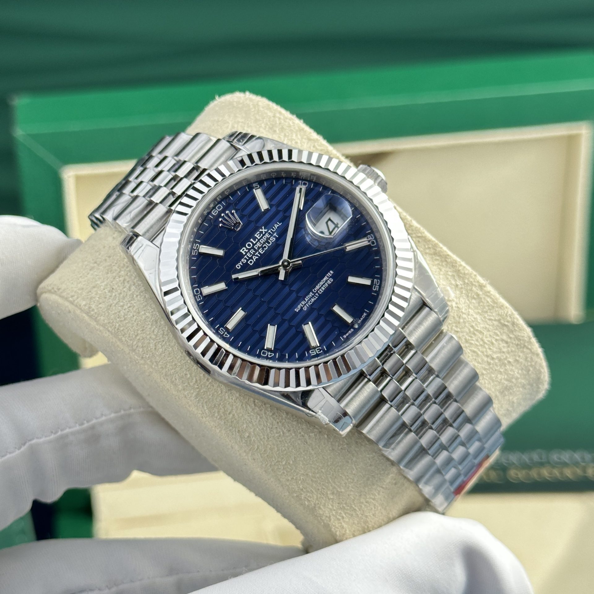 Rolex Replica Watch DateJust 126334 Blue Motif Dial VS Factory 41mm