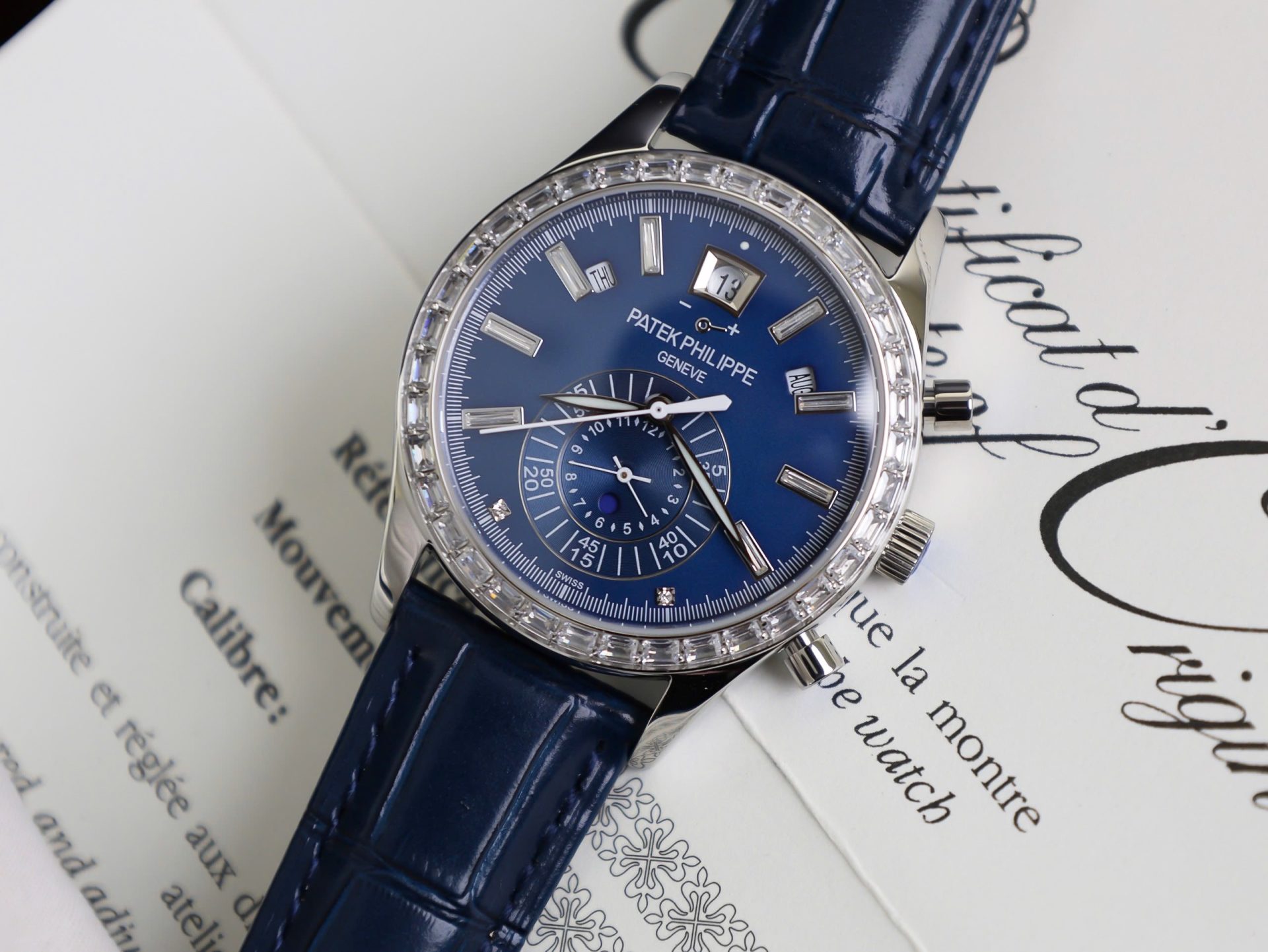 Patek Philippe Fake Watch Complications 5961P Dial Blue TW Factory 40.5mm