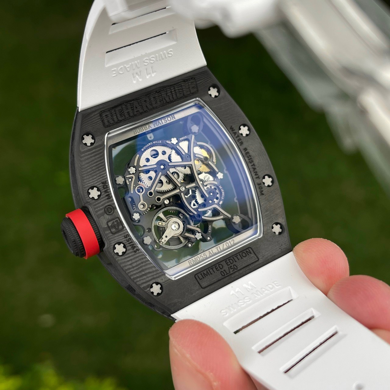Richard Mille RM055 Bubba Watson Carbon Replica 1:1 Watch BBR 45mm