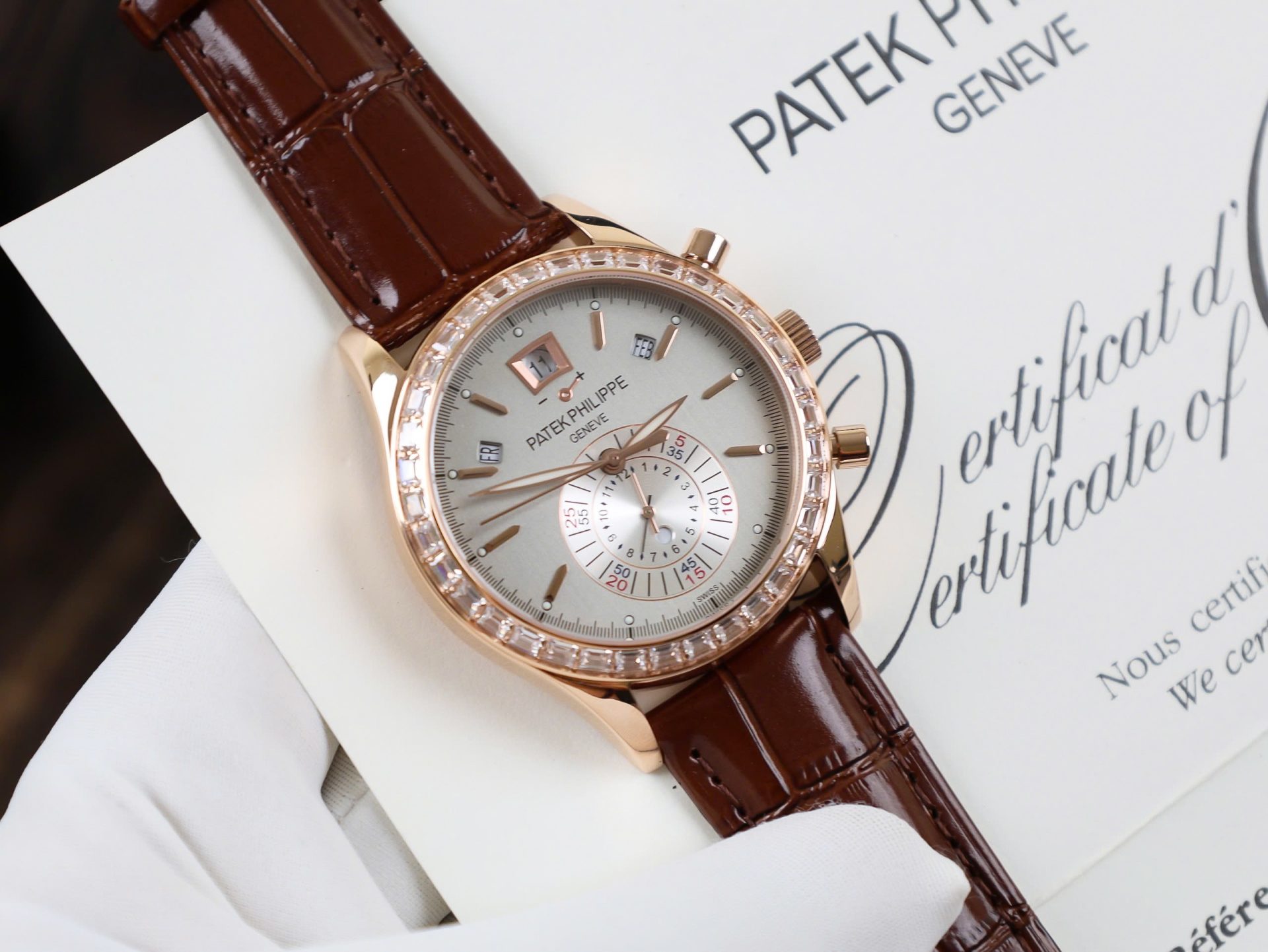 Patek Philippe Replica Watch Complications 5961R Rose Gold TW Factory 40.5mm