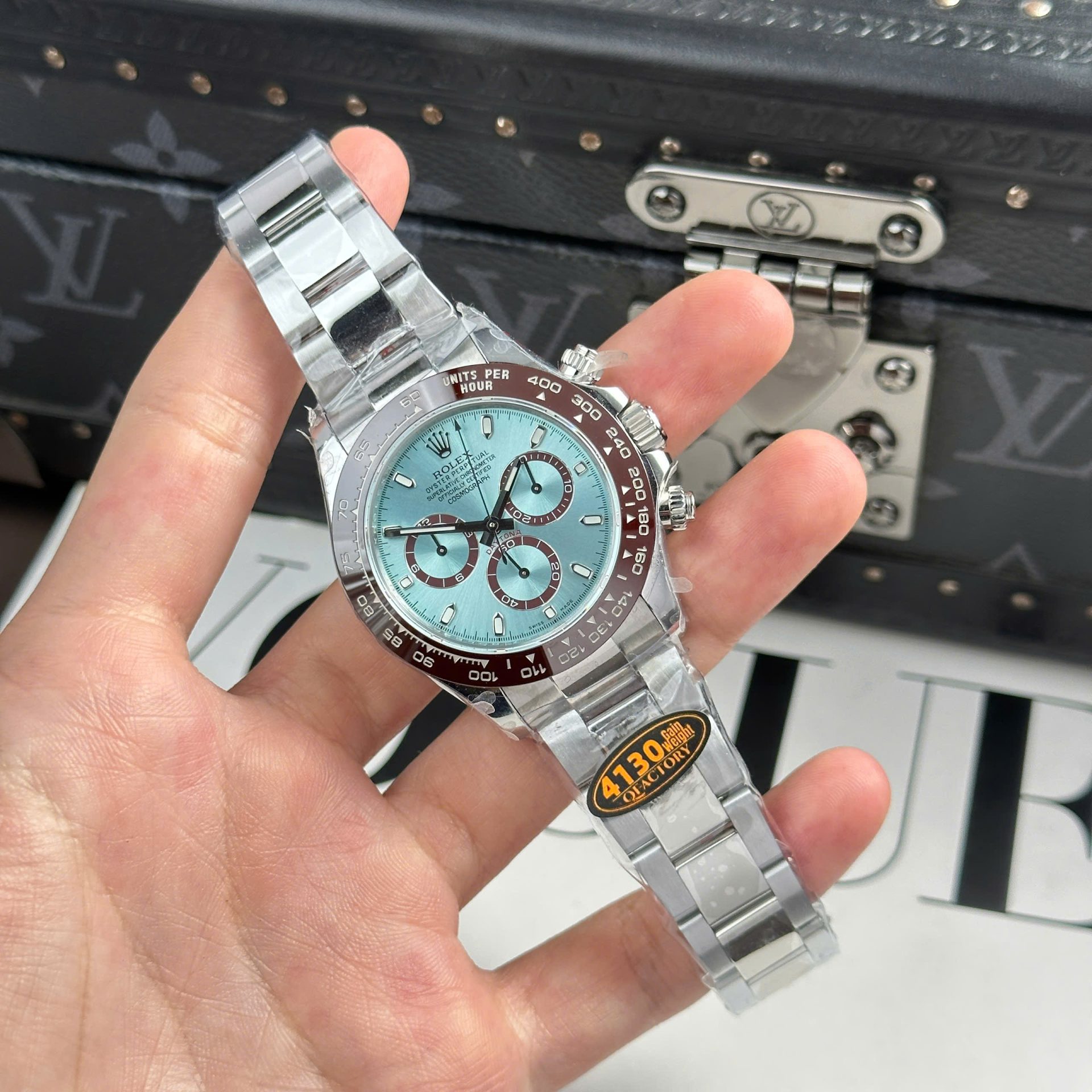 Rolex Daytona Ice Blue 116506 Best Replica Watches Refined Weight 180 Grams QF Factory 40mm