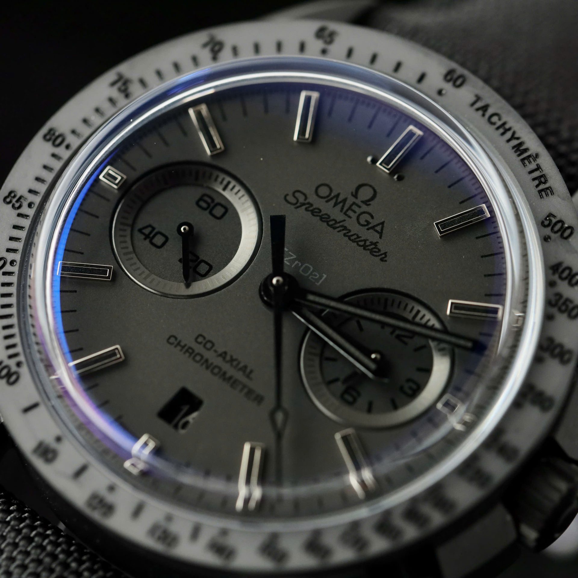 Omega Replica Watch Speedmaster Black Ceramic OM Factory 44mm