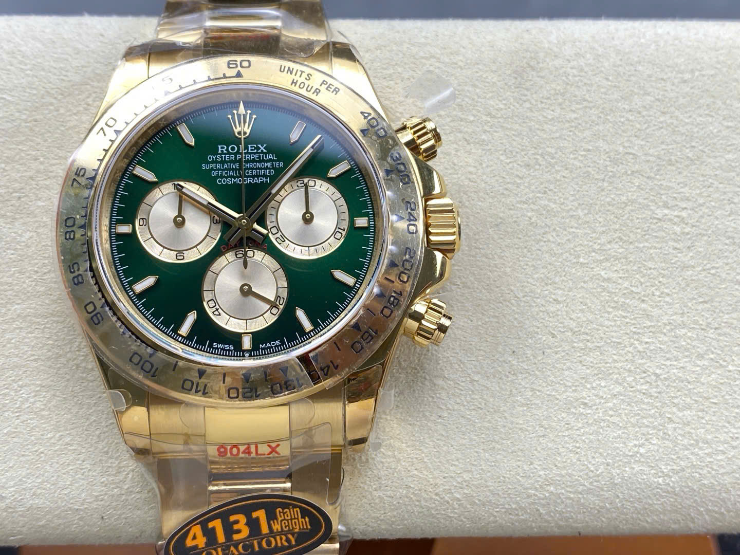 Rolex Cosmograph Daytona Yellow Gold 126508 Loki Replica Watch Weight 180 Grams QF 40mm