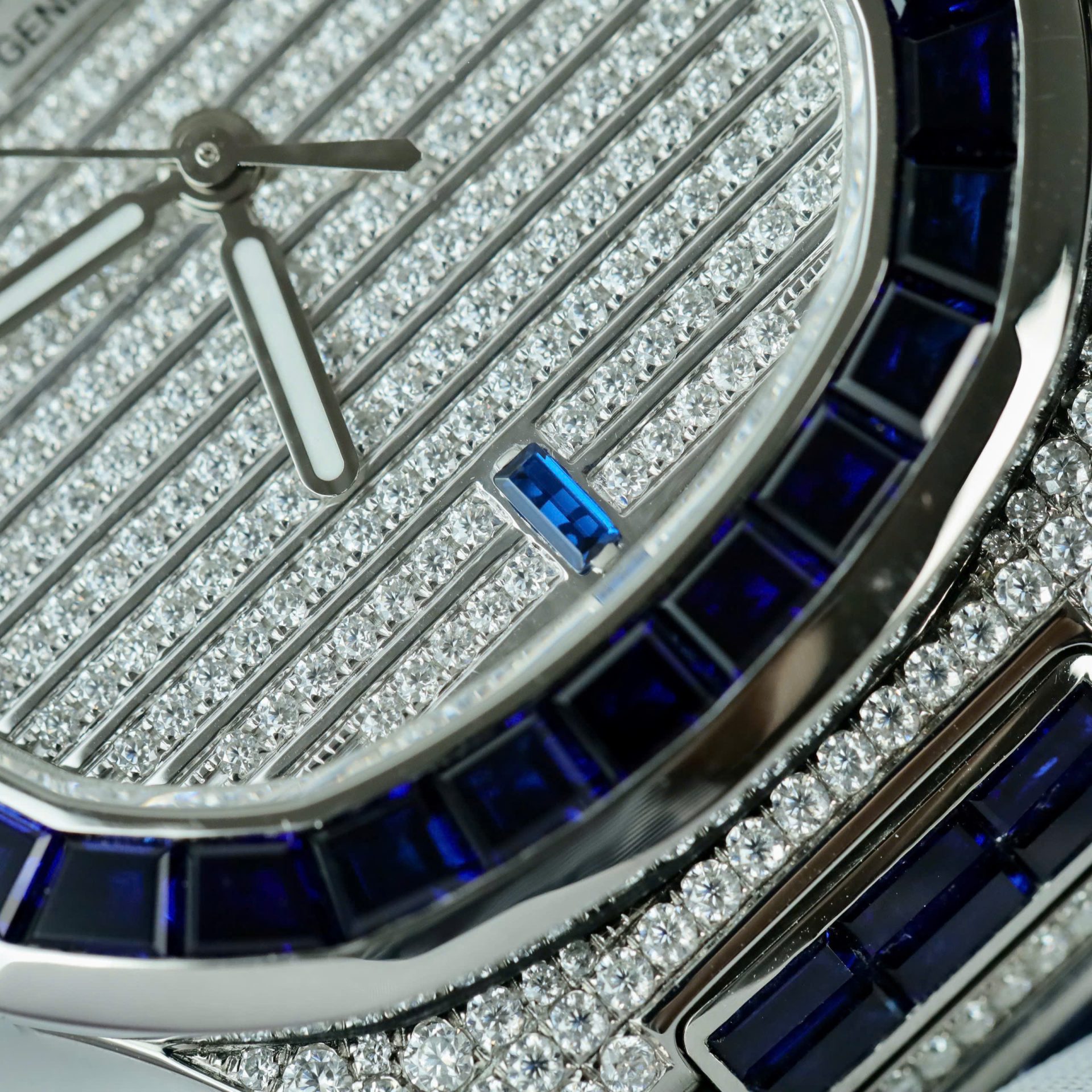 Patek Philippe Nautilus 5719 Best Copies Watch Diamonds Moissanite   Sapphire Baguette Custom 40mm