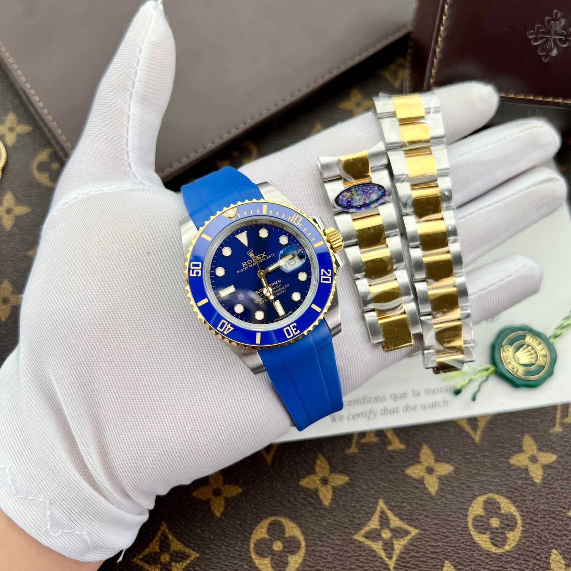 Rolex Submariner Replica Watches Blue Dial Clean Factory 40mm