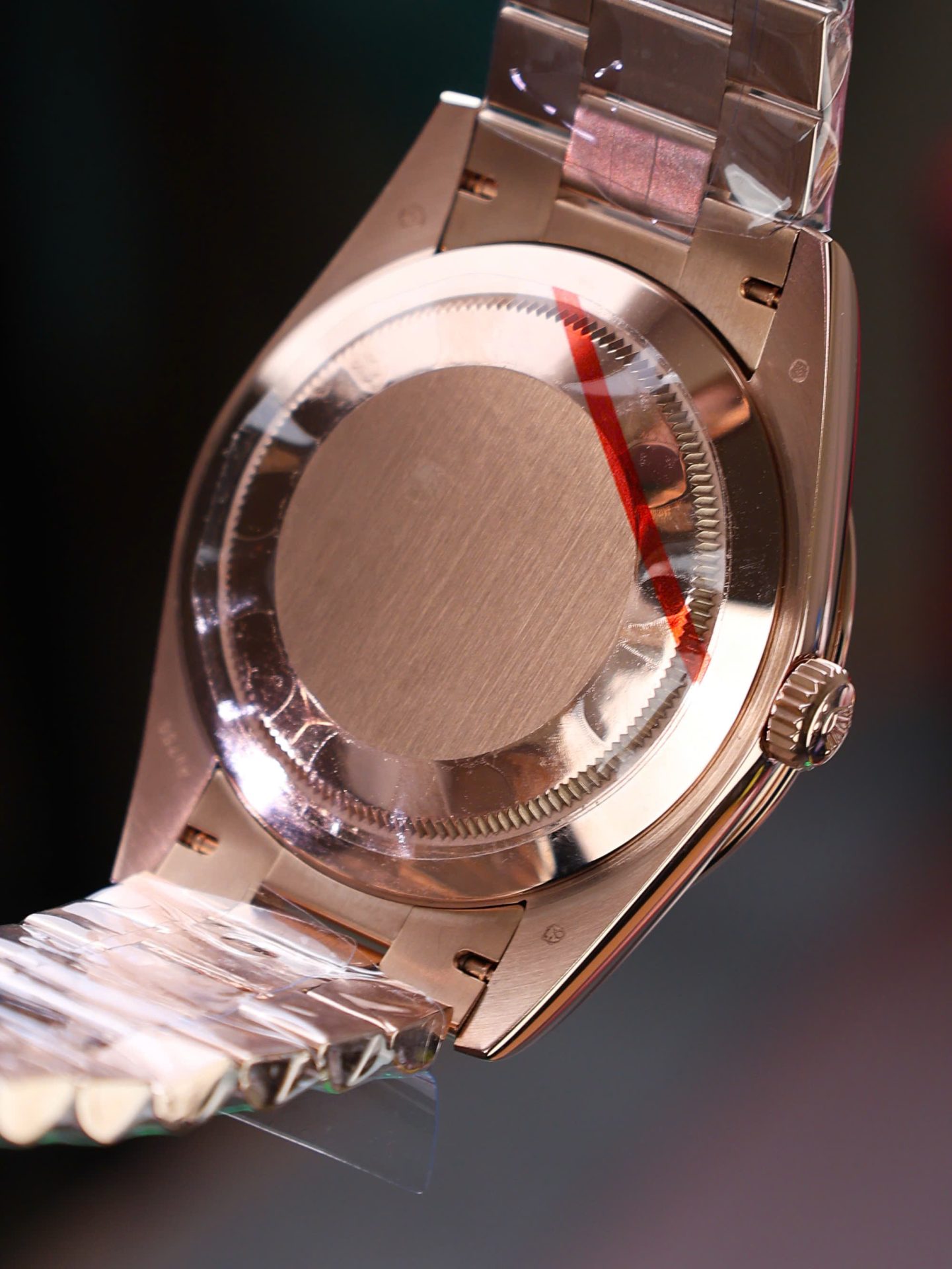 Rolex Day-Date Green Dial Replica Watch Gold Wrapped Weight 186Gram QF 40mm