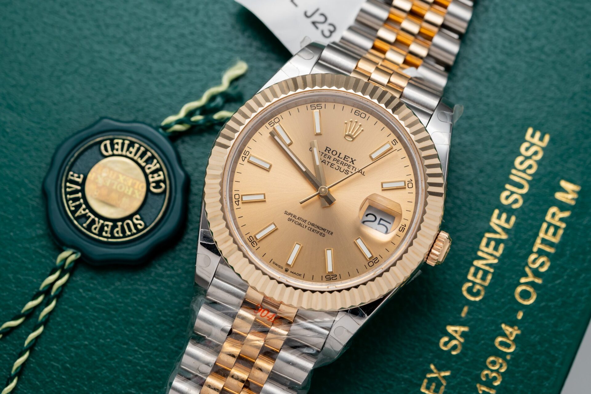 Rolex DateJust Replica Watch Jubilee Strap Gold Wrapped GM Factory 41mm