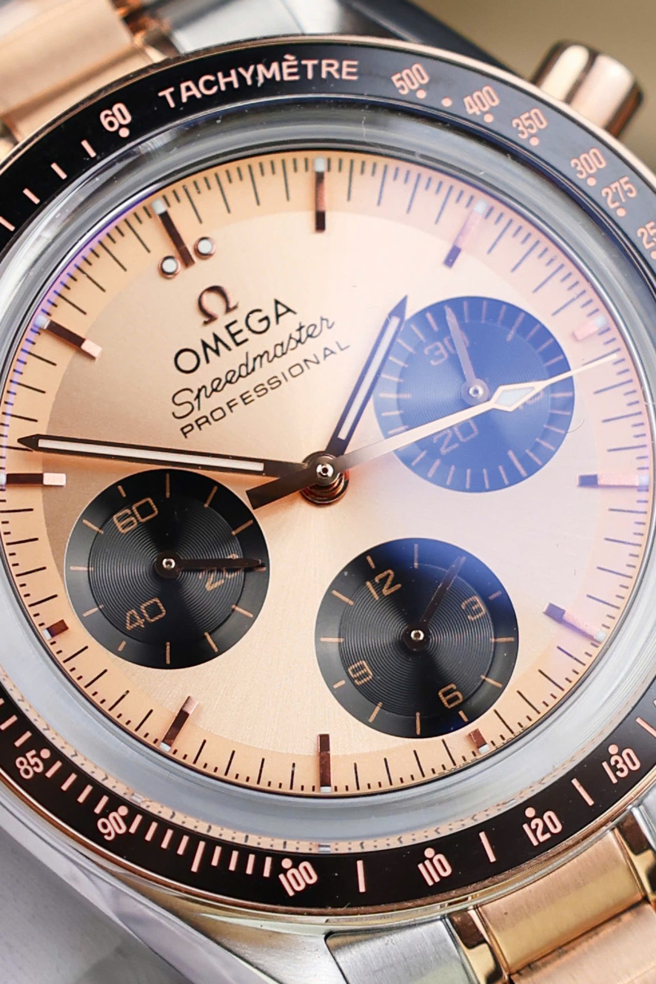 Omega SpeedMaster Fake Watch MoonWatch Demi Rose Gold 42mm