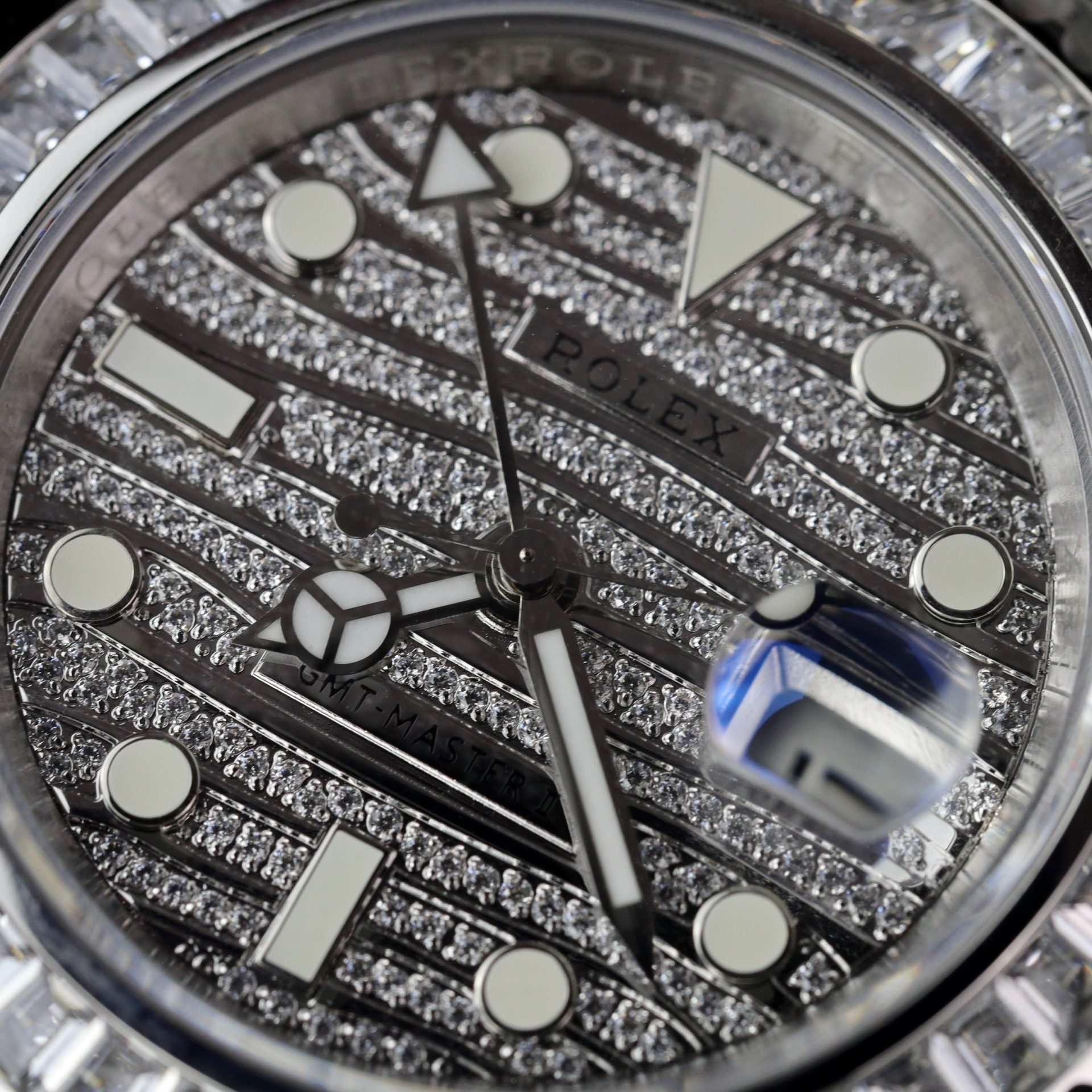 Rolex Replica Watch GMT Master II Custom Full CZ AMG Factory 40mm