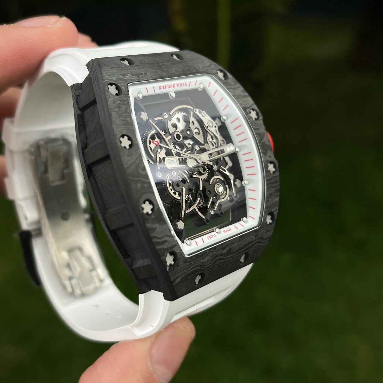 Richard Mille RM055 Bubba Watson Carbon Replica 1:1 Watch BBR 45mm