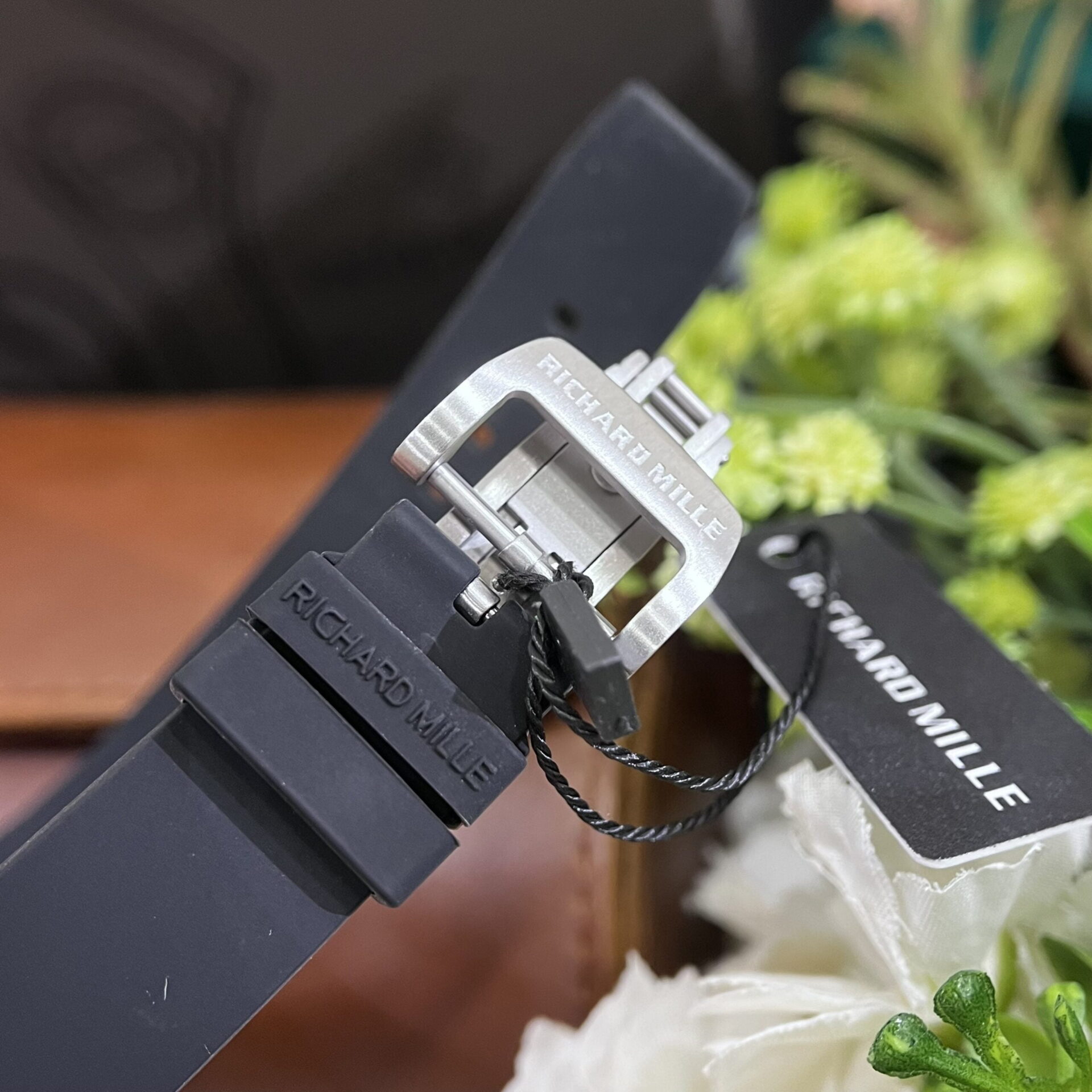 Richard Mille Fake Watch RM007 Red Dial Rubber Strap 36mm