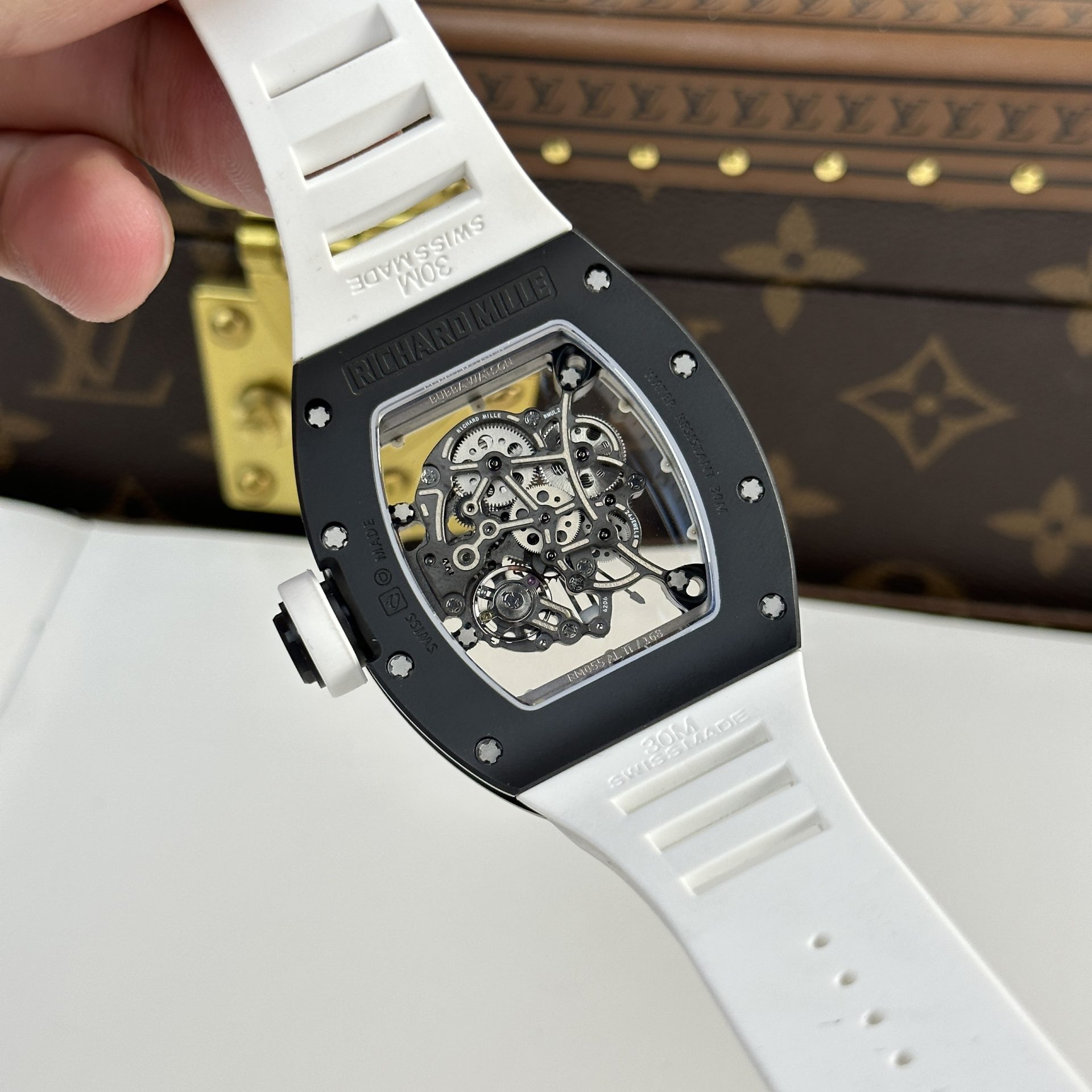 Richard Mille Replica Watch RM055 Bubba Watson Black Ceramic BBR Factory 45mm