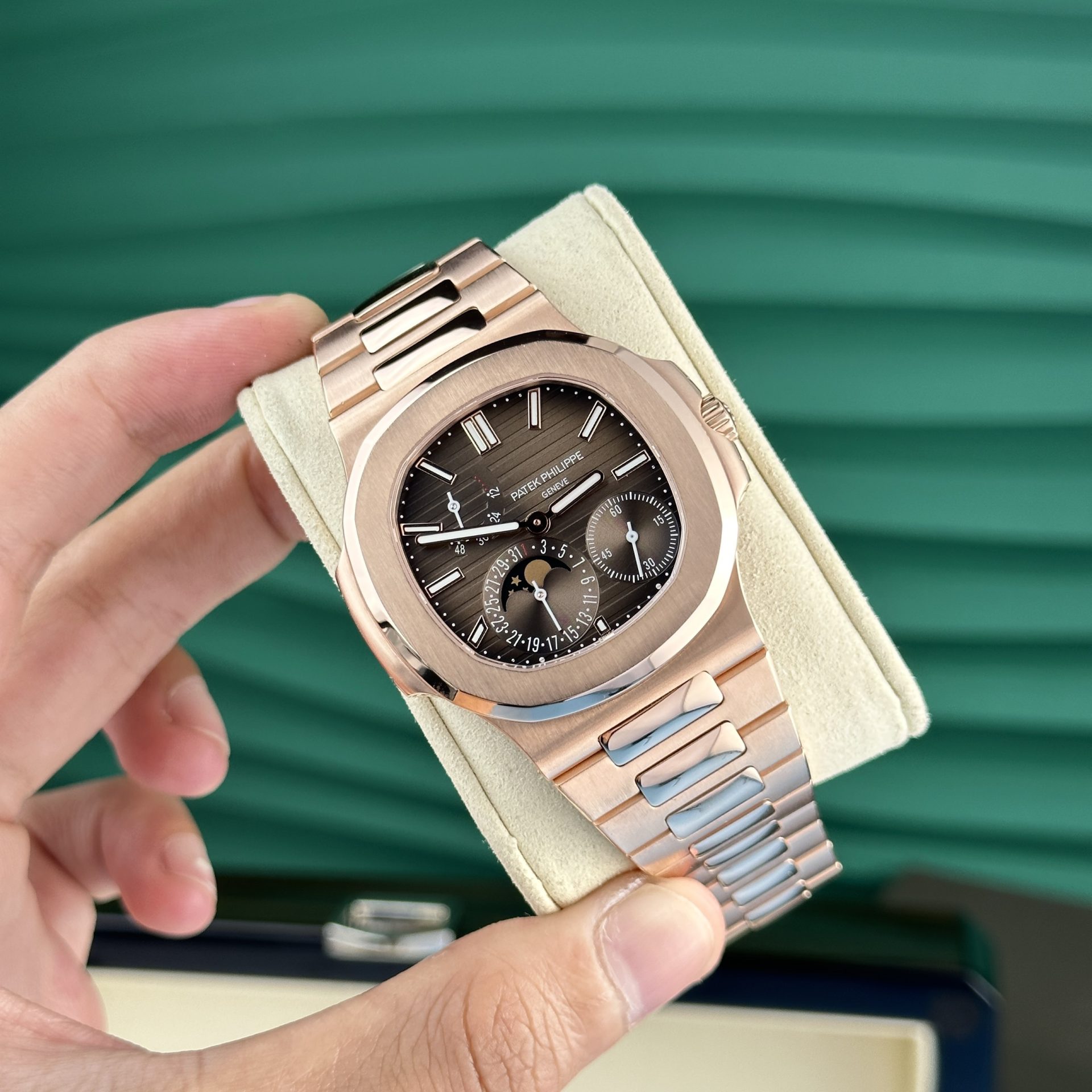 Patek Philippe Nautilus 5712R Custom Gold Wrapped Refined Movement 40mm