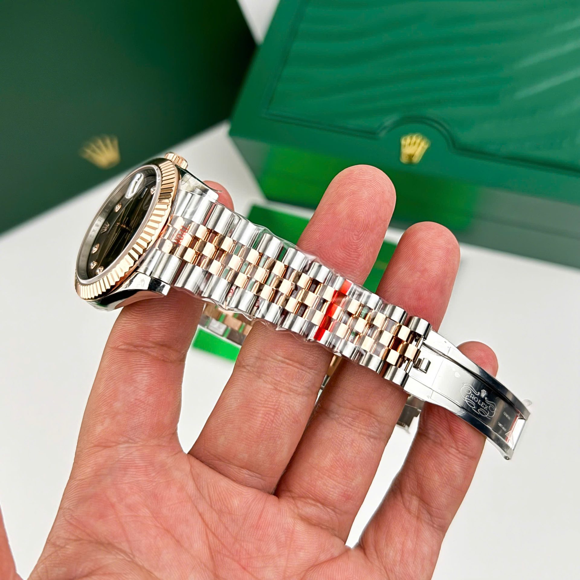 Rolex DateJust 126331 Replica Watch Dial Chocolate Jubilee Strap 41mm