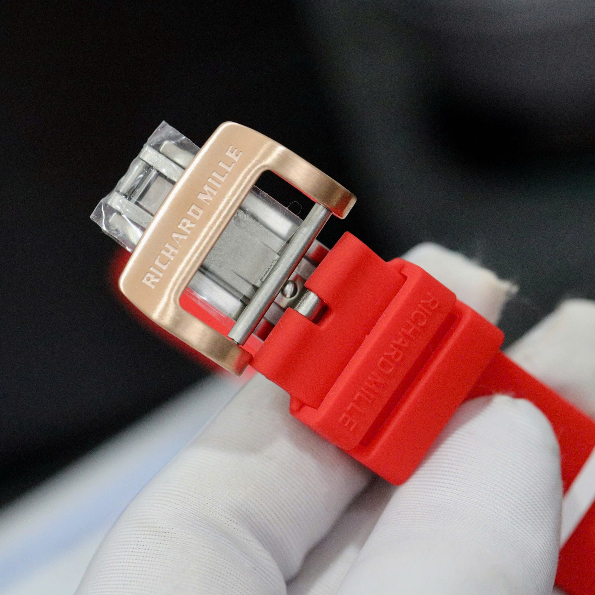 Richard Mille RM007 Replica Watch Custom Moissanite Diamonds Red 36mm