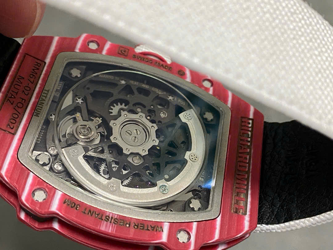Richard Mille RM67-02 Best Replica Watch Red Carbon Weight 37 Grams 38.7×47.52mm