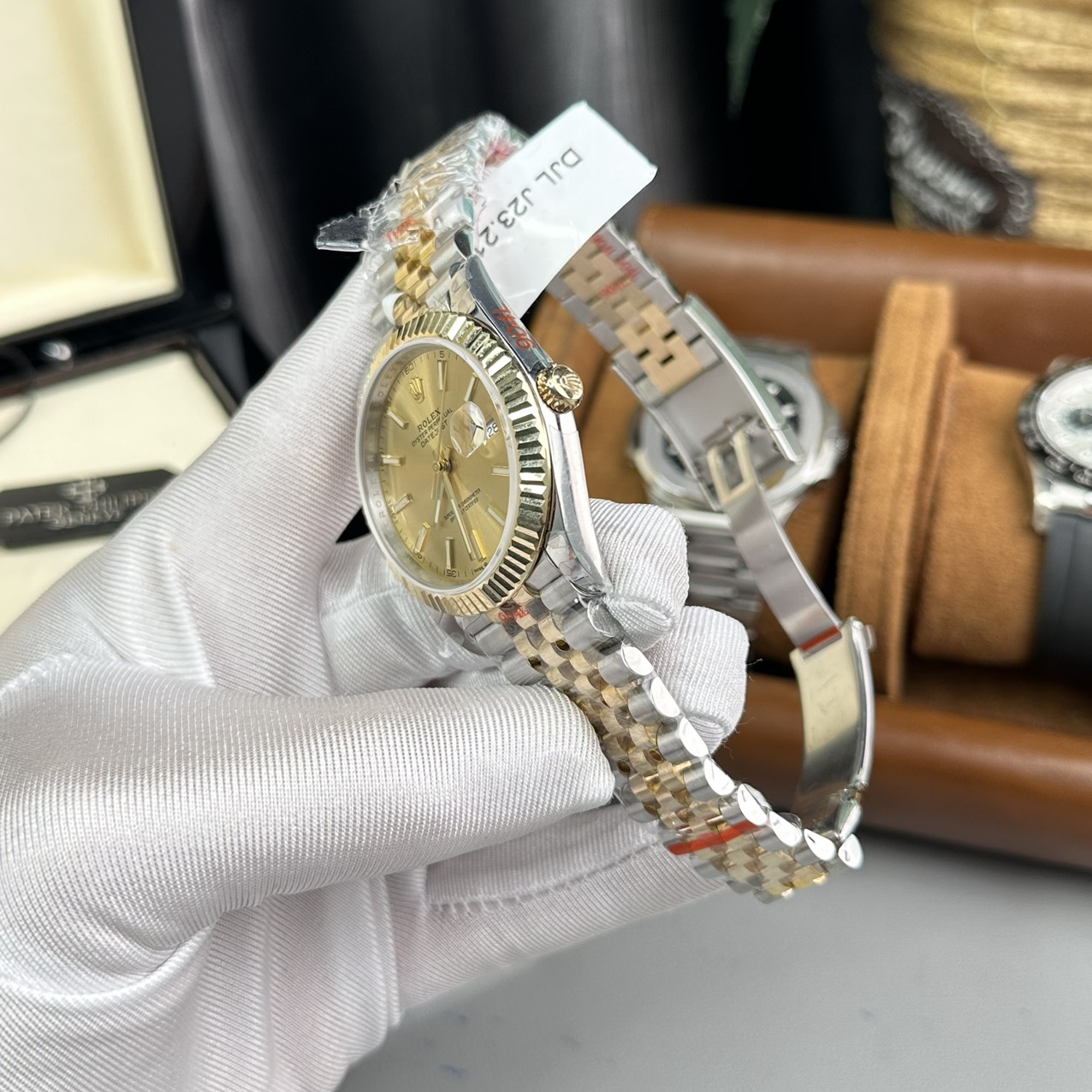 Rolex DateJust Replica Watch Gold Wrapped Jubilee Strap GM Factory 41mm