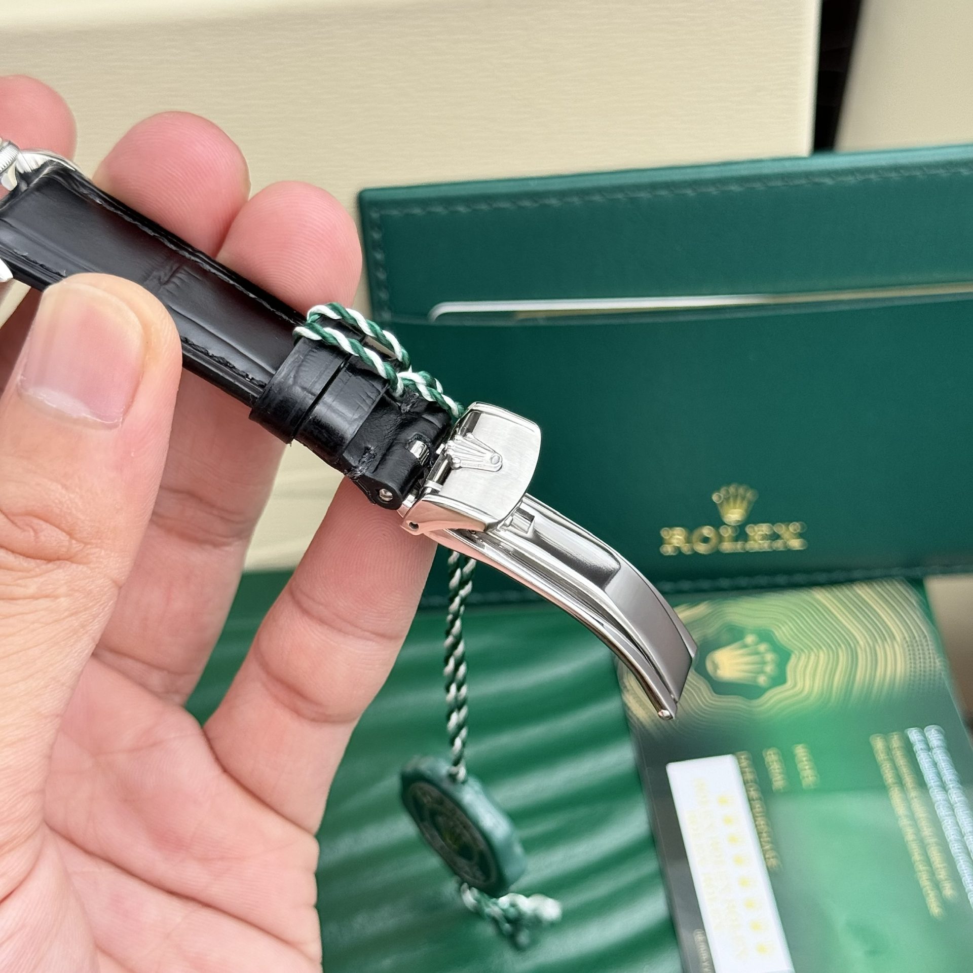 Rolex Replica Watch Cellini Moonphase Dial White 39mm