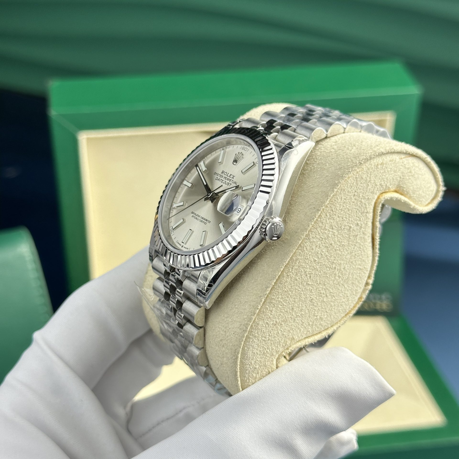 Rolex Replica Watches DateJust 126334 Silver Dial VS Factory 41mm