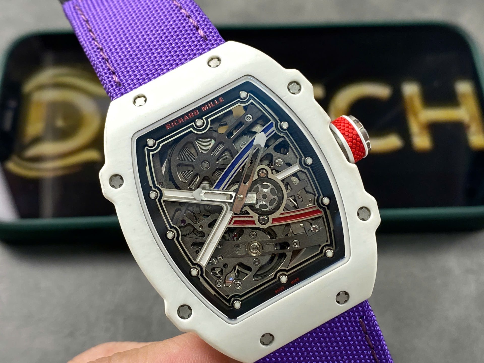 Richard Mille RM67-02 Refined Case White Carbon Super Light 37 Grams 38.7×47.52mm