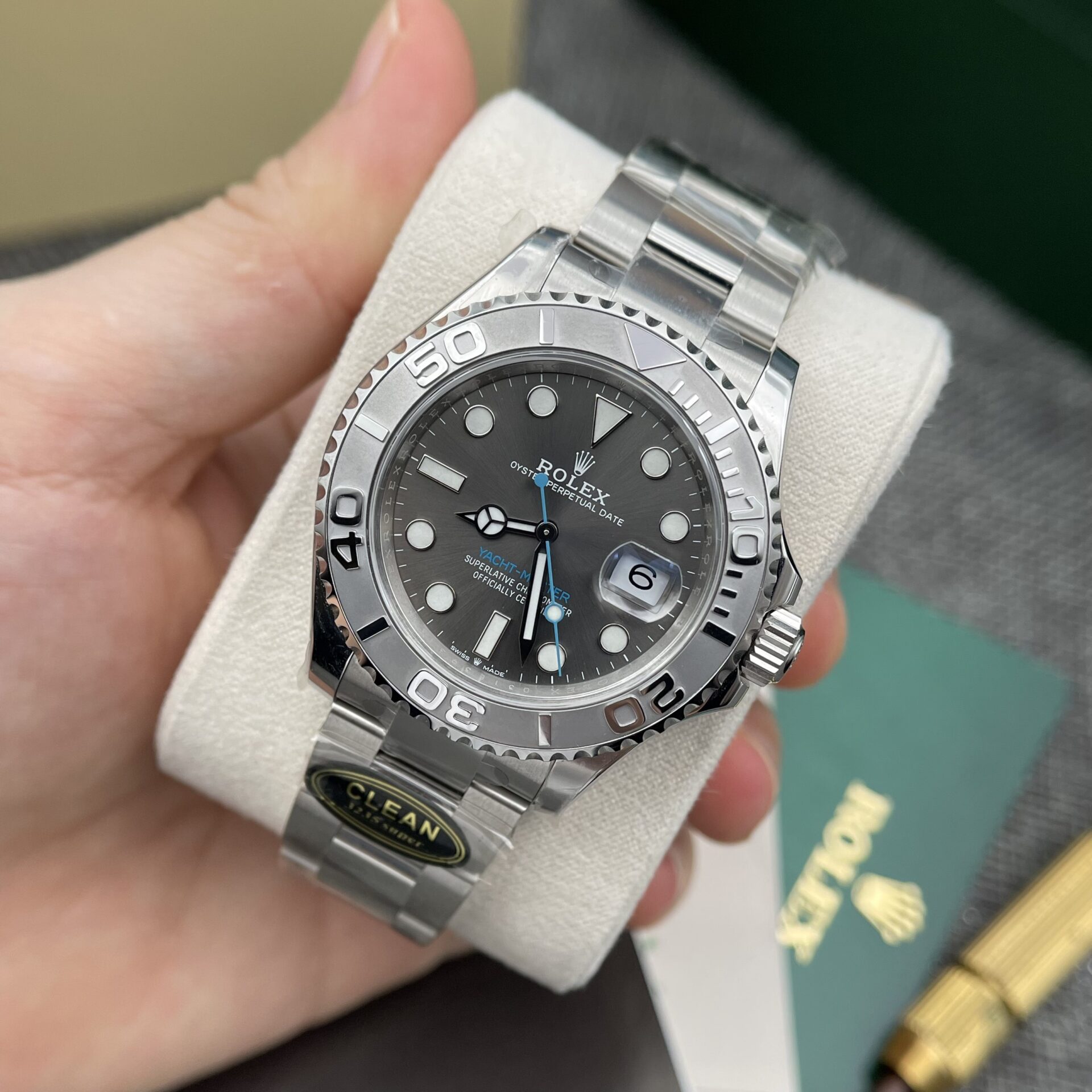 Rolex Yacht-Master 116622 Replica Watch Grey Dial Clean Factory 40mm