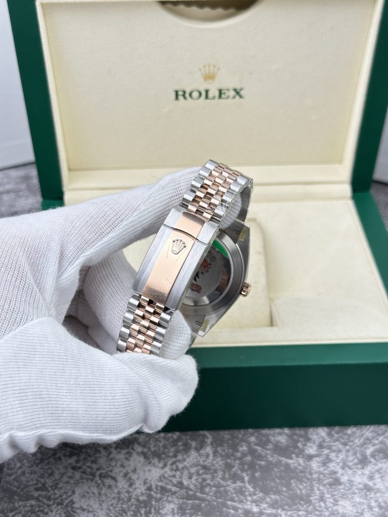 Rolex Replica Watch DateJust 126331 Demi Rose Gold Black Dial Clean Factory 41mm