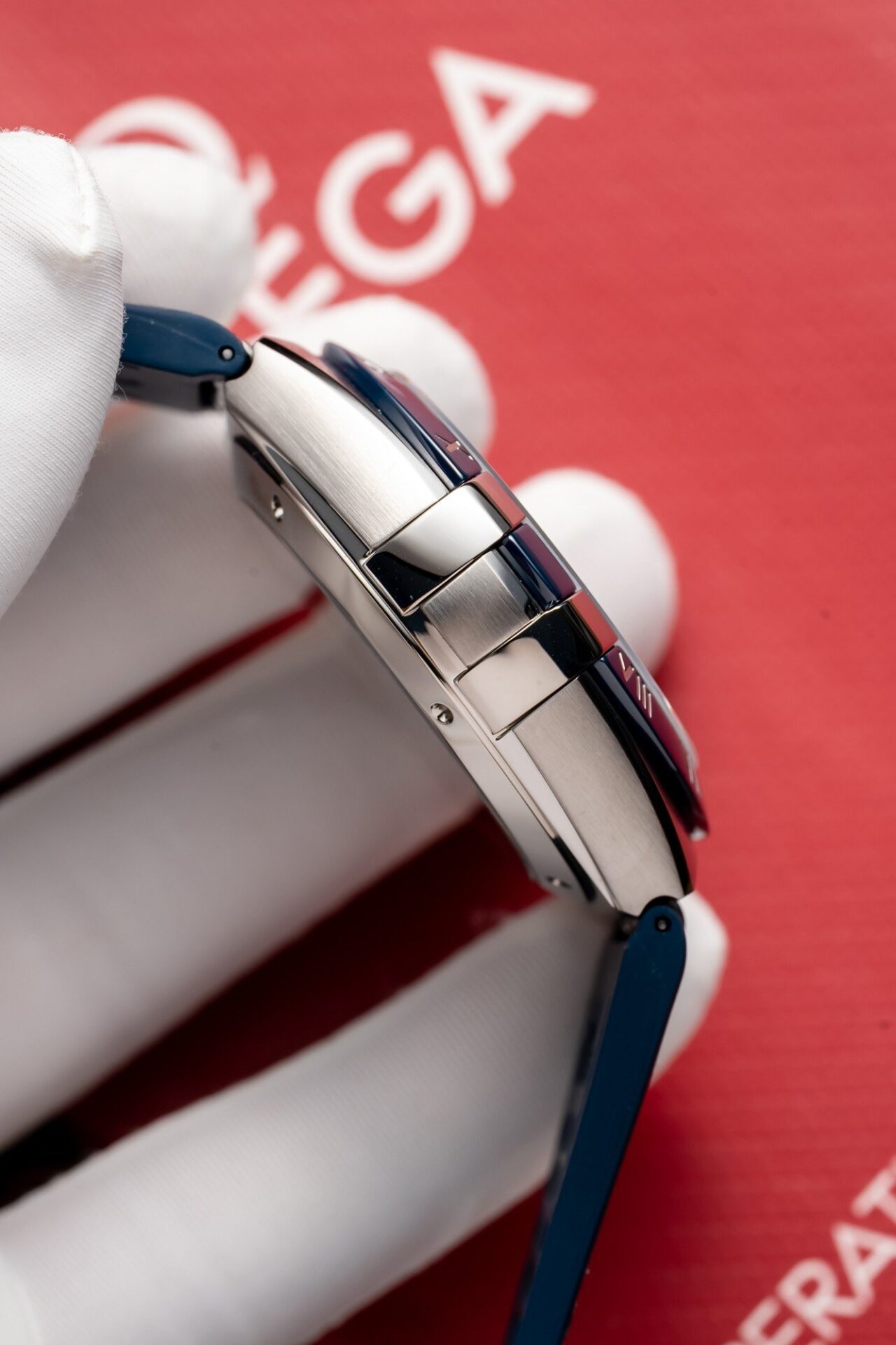 Omega Constellation Replica 11 Watch Blue Dial Leather Strap 41mm