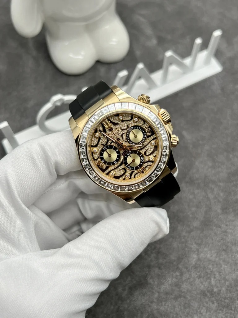 Rolex Solid Gold Watch and Diamonds Daytona 116588TBR Eye Of Tiger 40mm