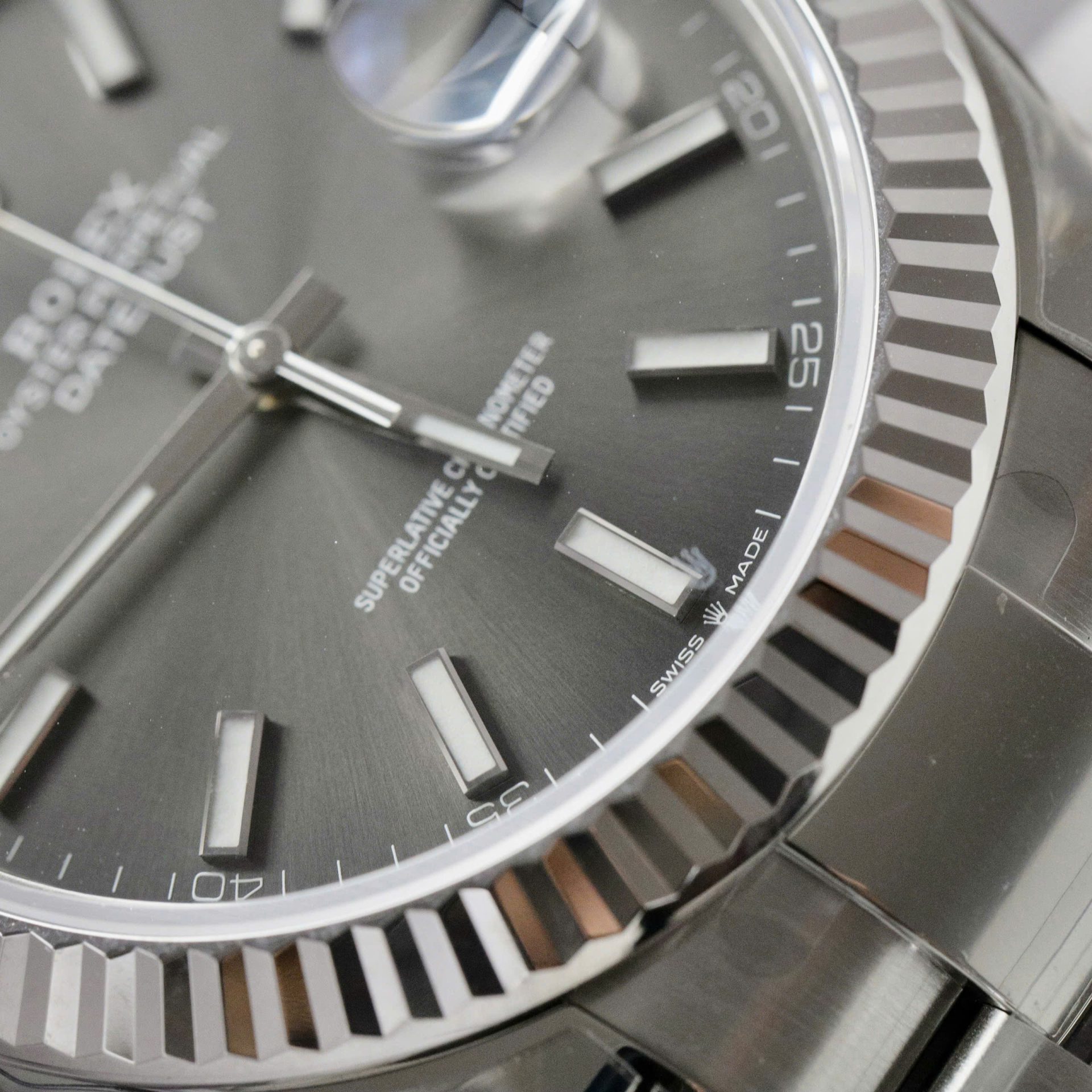 Rolex DateJust 126334 Replica Watch Gray Dial Oyster Strap VS Factory 41mm