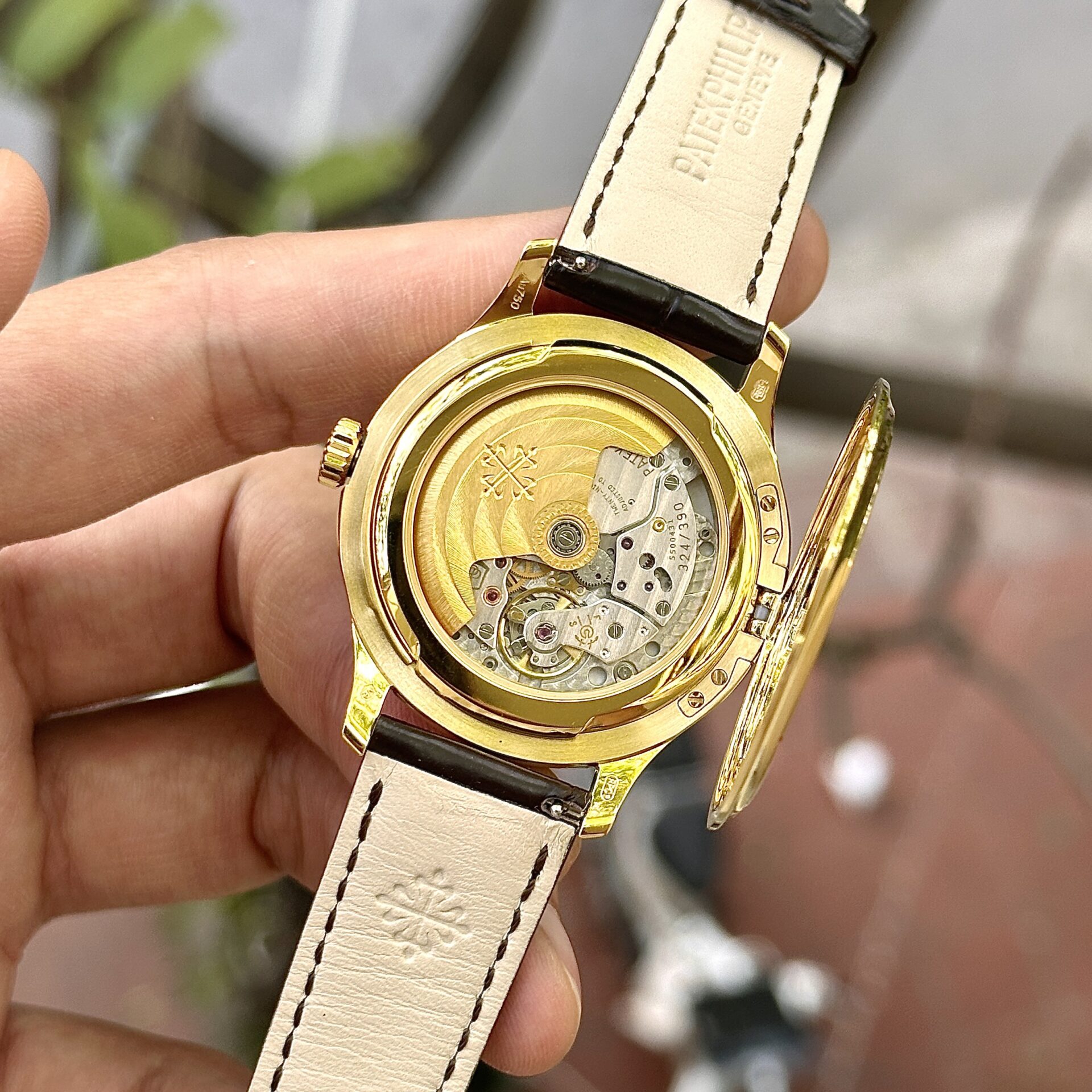 Patek Philippe Calatrava 5227J Replica Watch Leather Strap 3K Factory 39mm