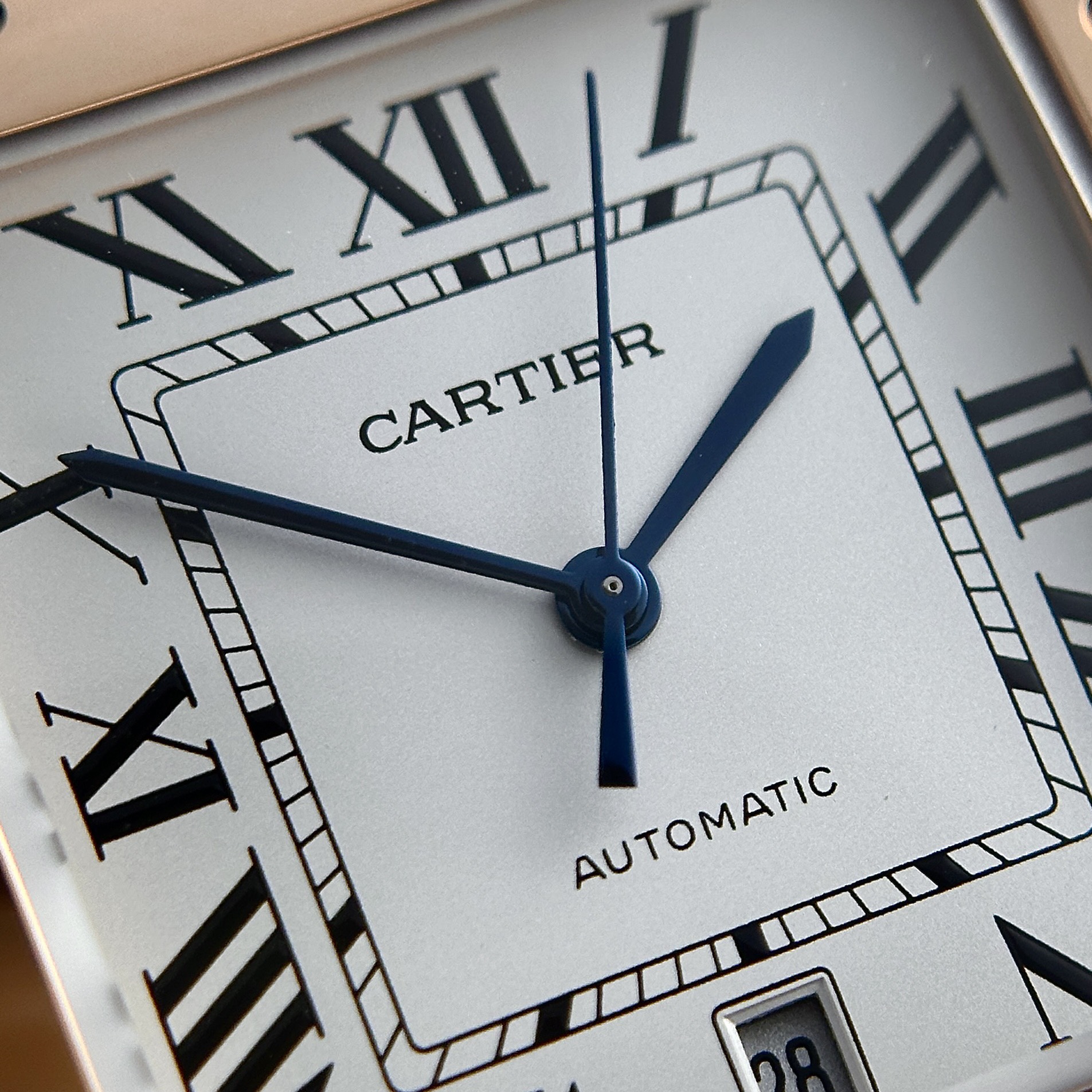 Cartier Santos Replica Watch Rose Gold BV Factory 39.8mm